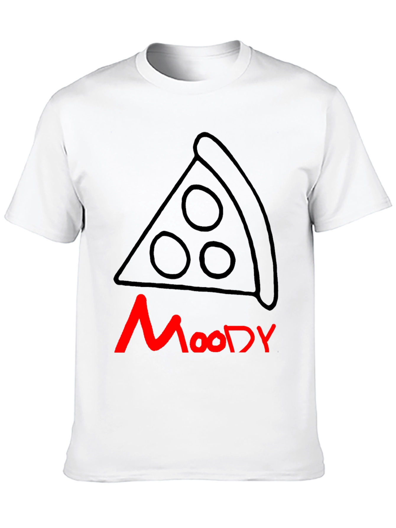Moody Pizza T-Shirt - Casual Graphic Tee