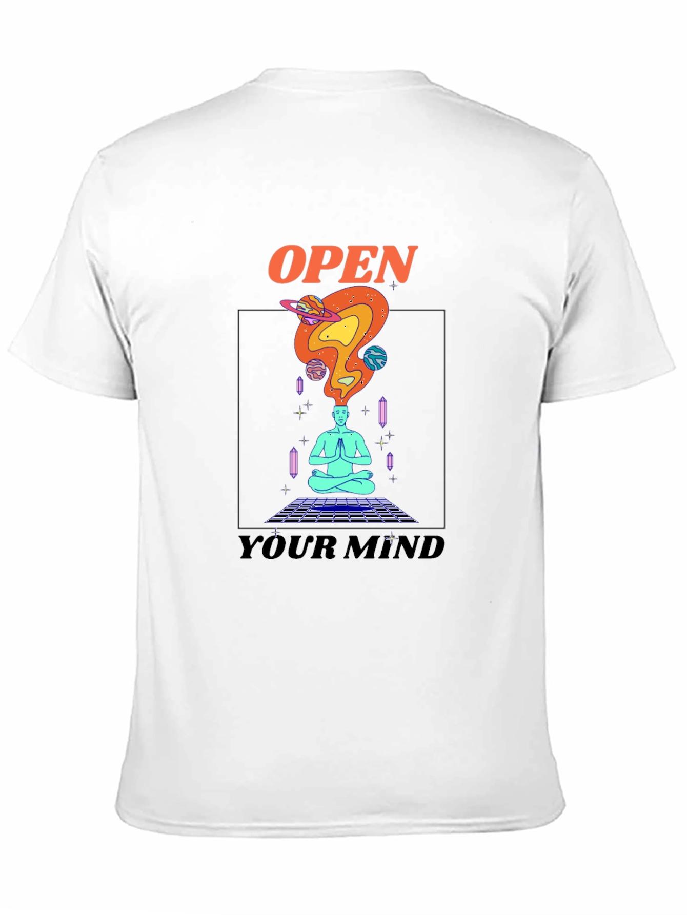Open Your Mind Graphic T-Shirt - Spiritual Design