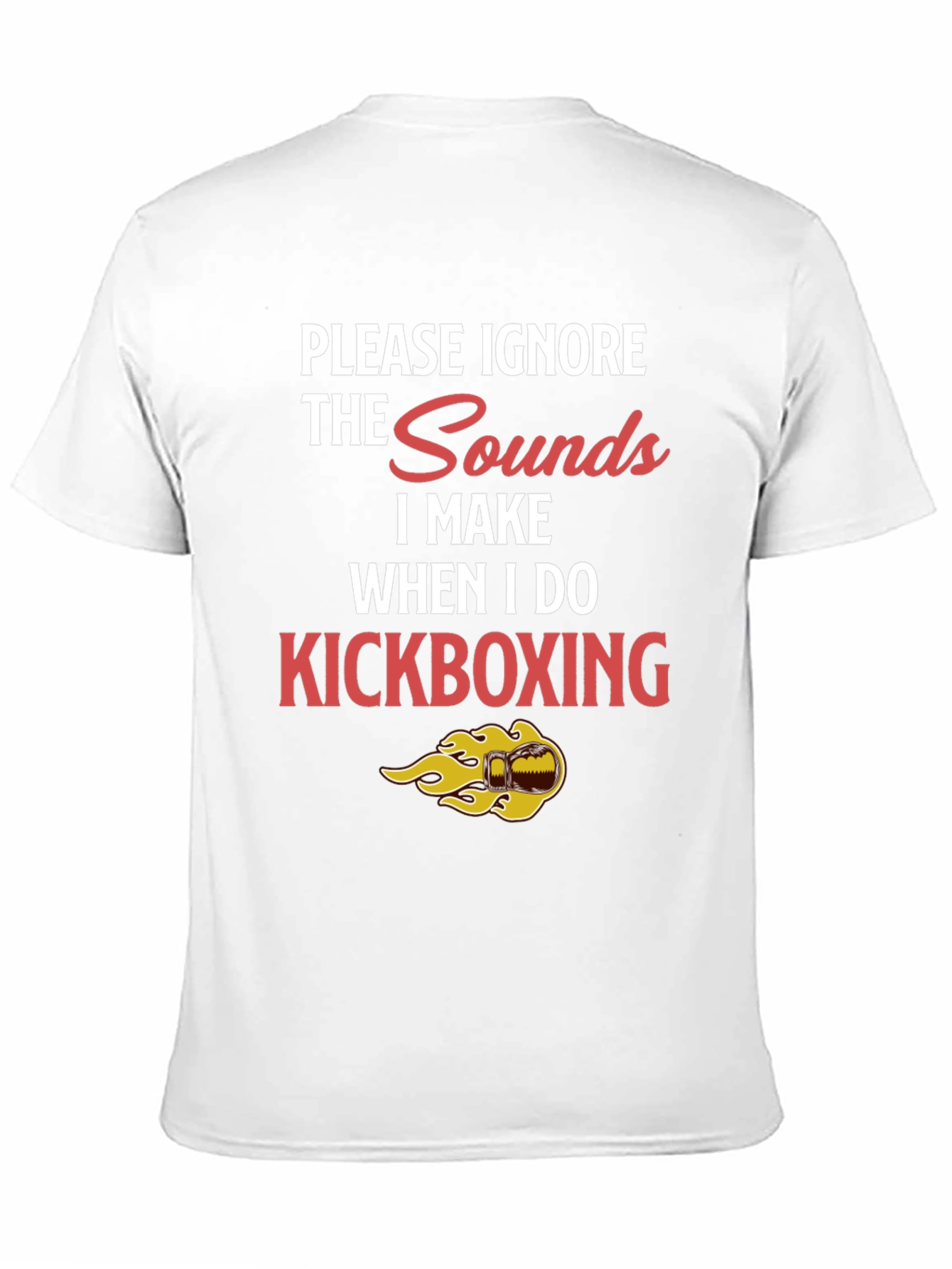 Kickboxing Sounds Funny Graphic Tee - Black