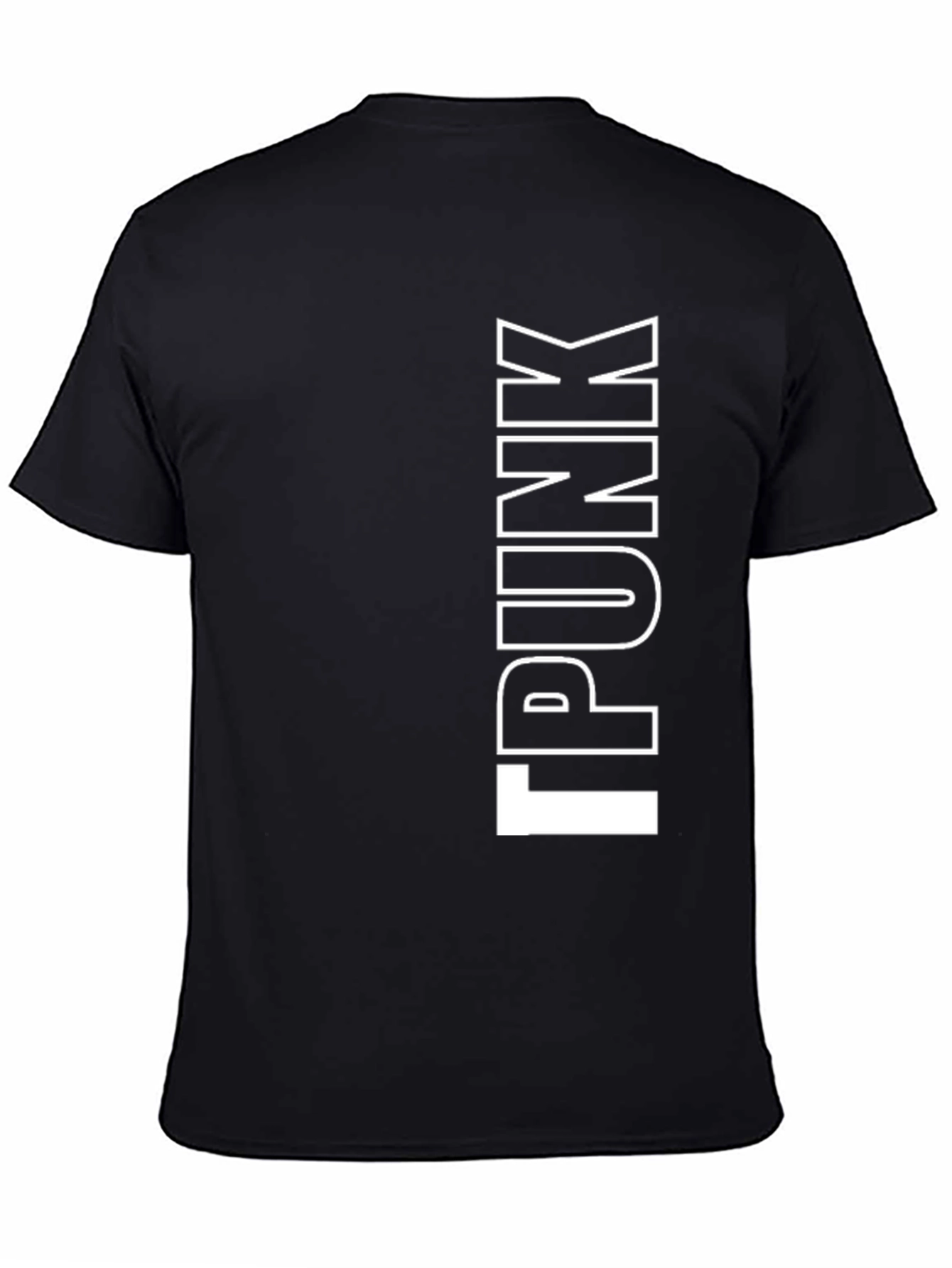 Punk Graphic Print Black T-Shirt