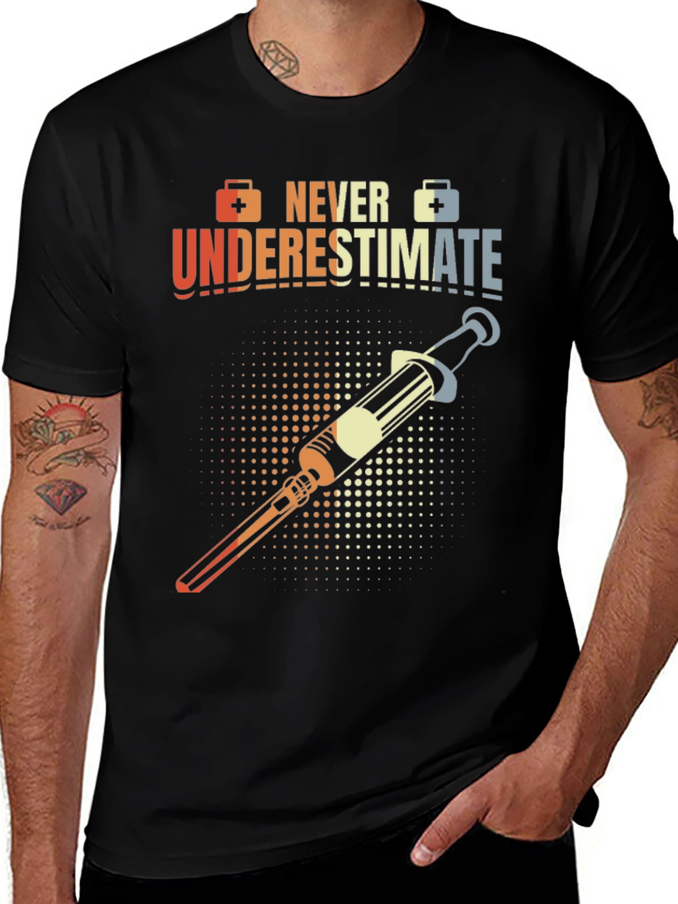 Never Underestimate Nurse T-Shirt