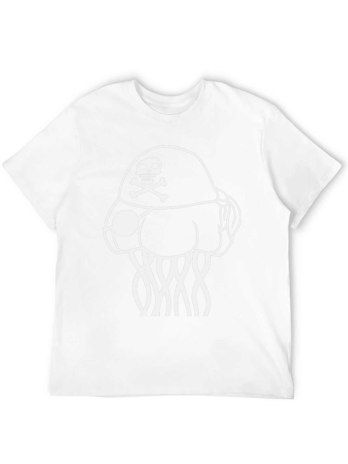 Pirate Jellyfish Graphic Tee - Black Cotton Comfort