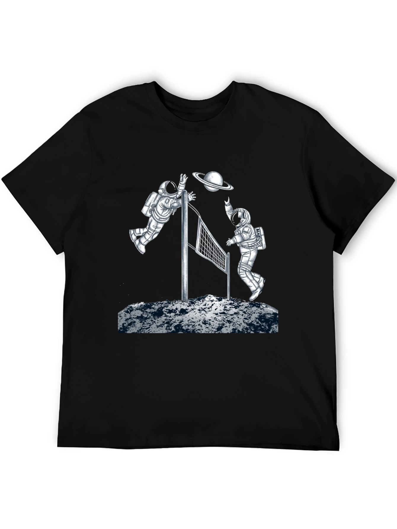 Astronaut Volleyball Graphic T-Shirt