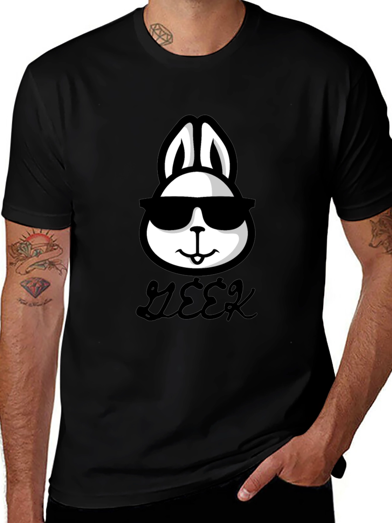 Cool Geek Rabbit T-Shirt - Stylish & Comfortable