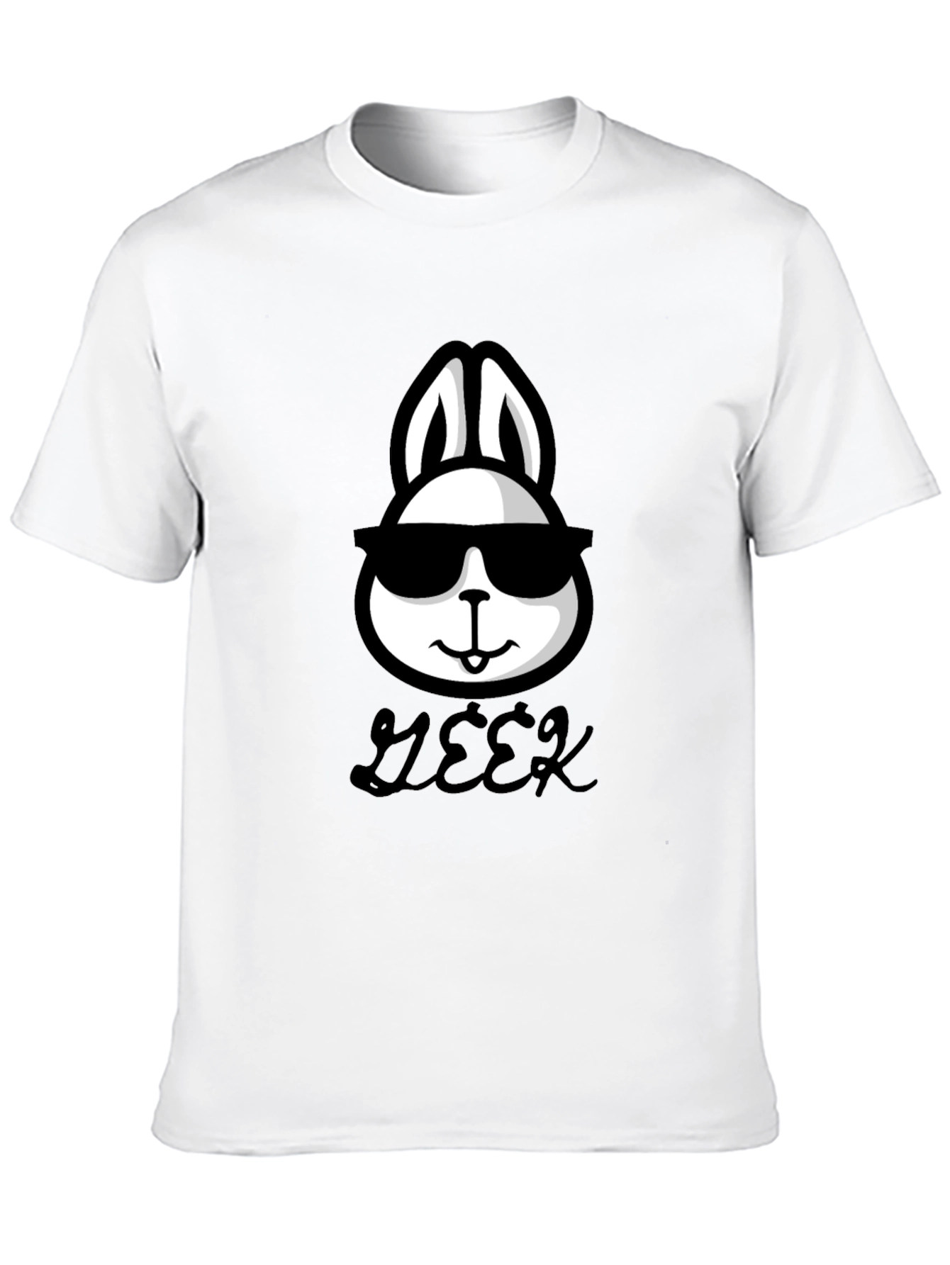 Cool Geek Rabbit T-Shirt - Stylish & Comfortable