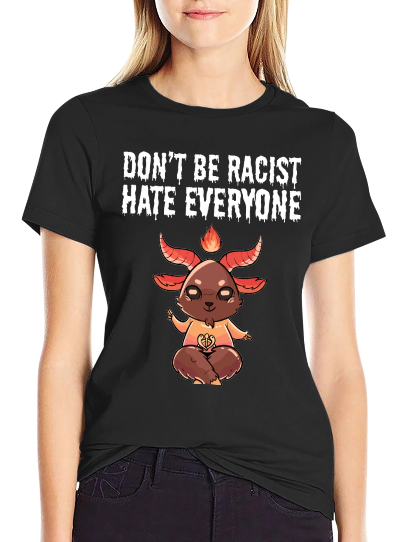 Dont Be Racist Hate Everyone Graphic Tee