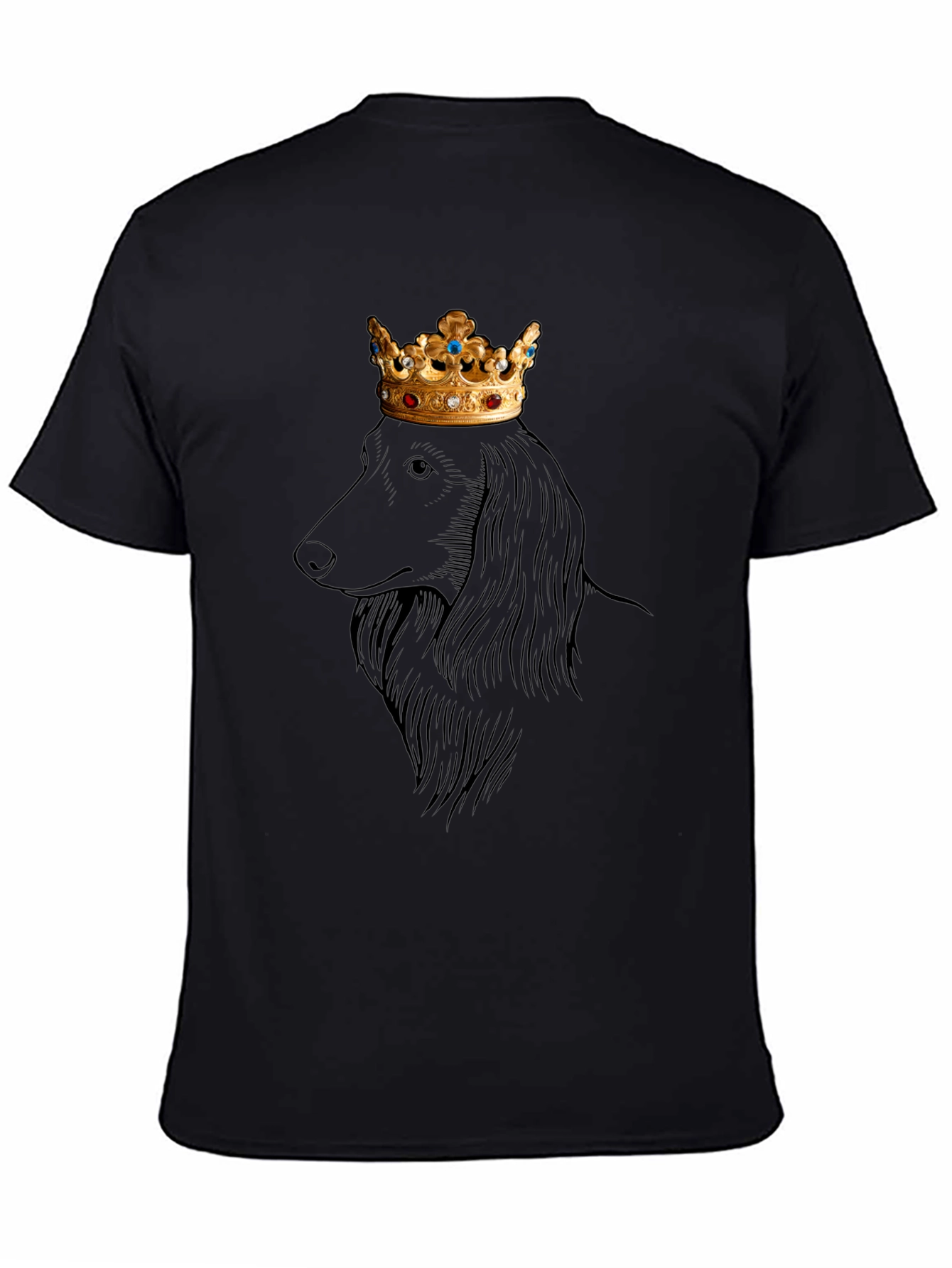 King Dachshund Graphic Tee - Regal Dog T-Shirt