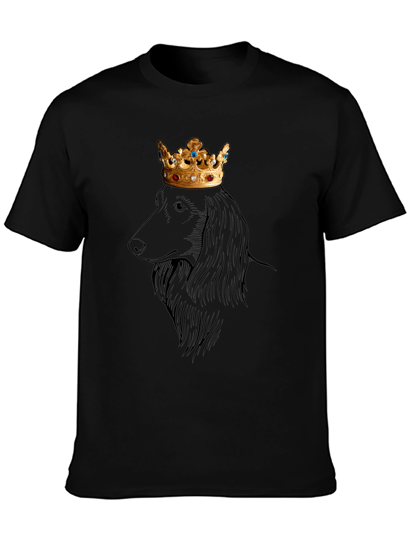 King Dachshund Graphic Tee - Regal Dog T-Shirt