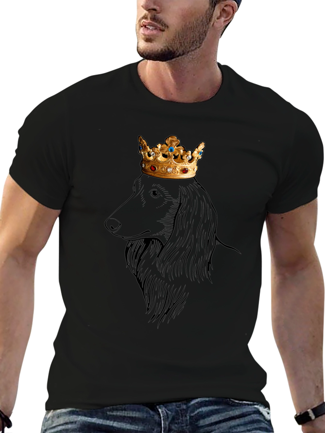 King Dachshund Graphic Tee - Regal Dog T-Shirt