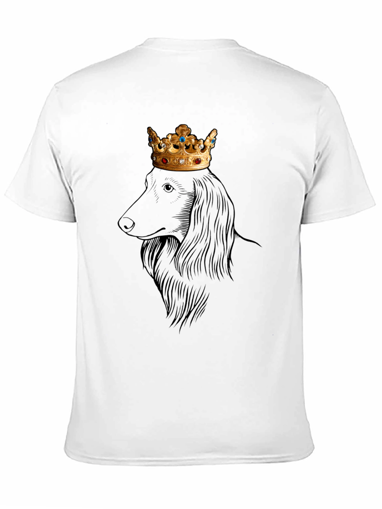 King Dachshund Graphic Tee - Regal Dog T-Shirt
