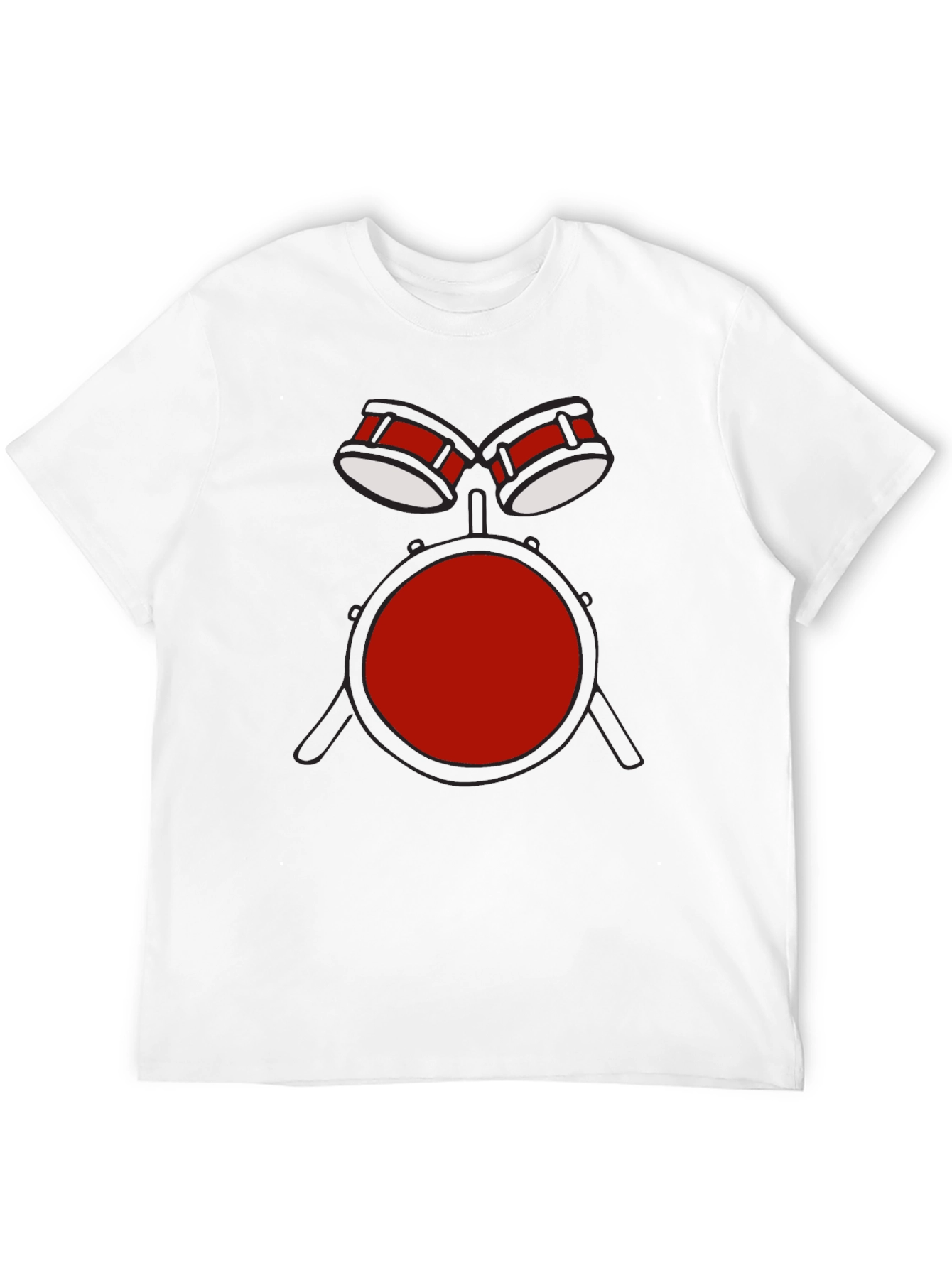 Drum Set Graphic T-Shirt - Music Lover Tee