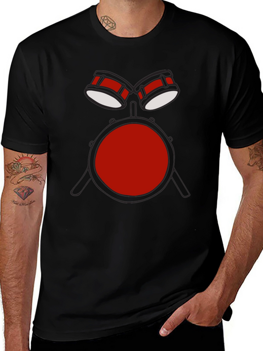 Drum Set Graphic T-Shirt - Music Lover Tee