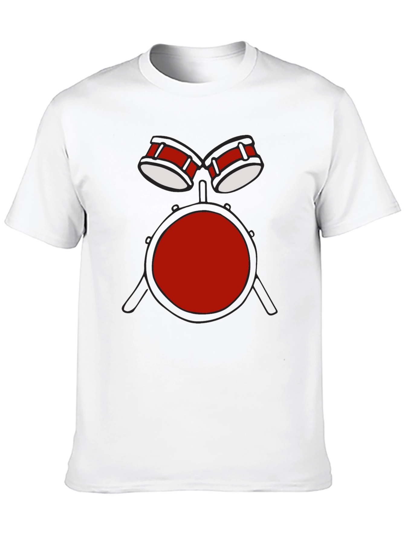Drum Set Graphic T-Shirt - Music Lover Tee