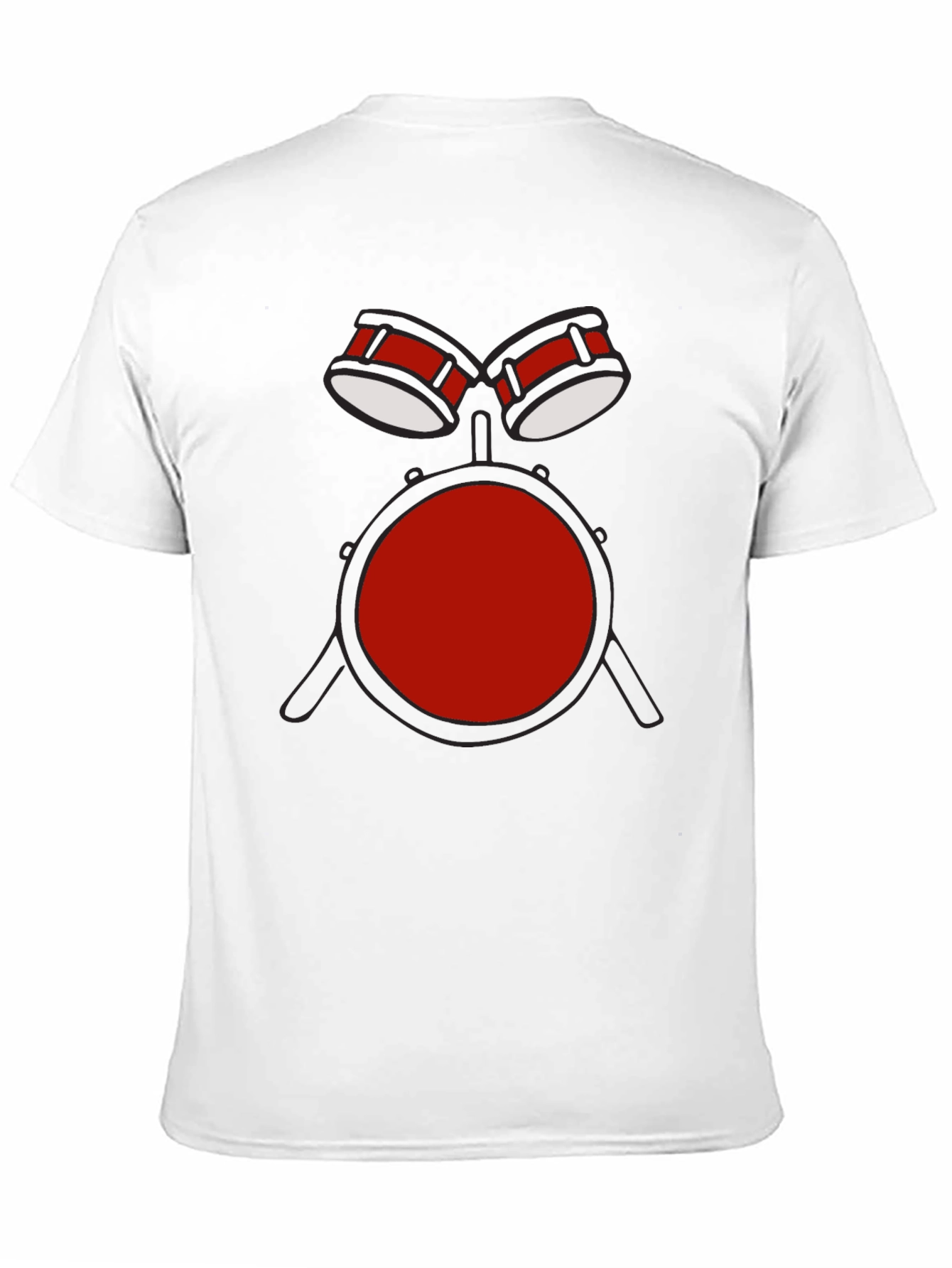 Drum Set Graphic T-Shirt - Music Lover Tee