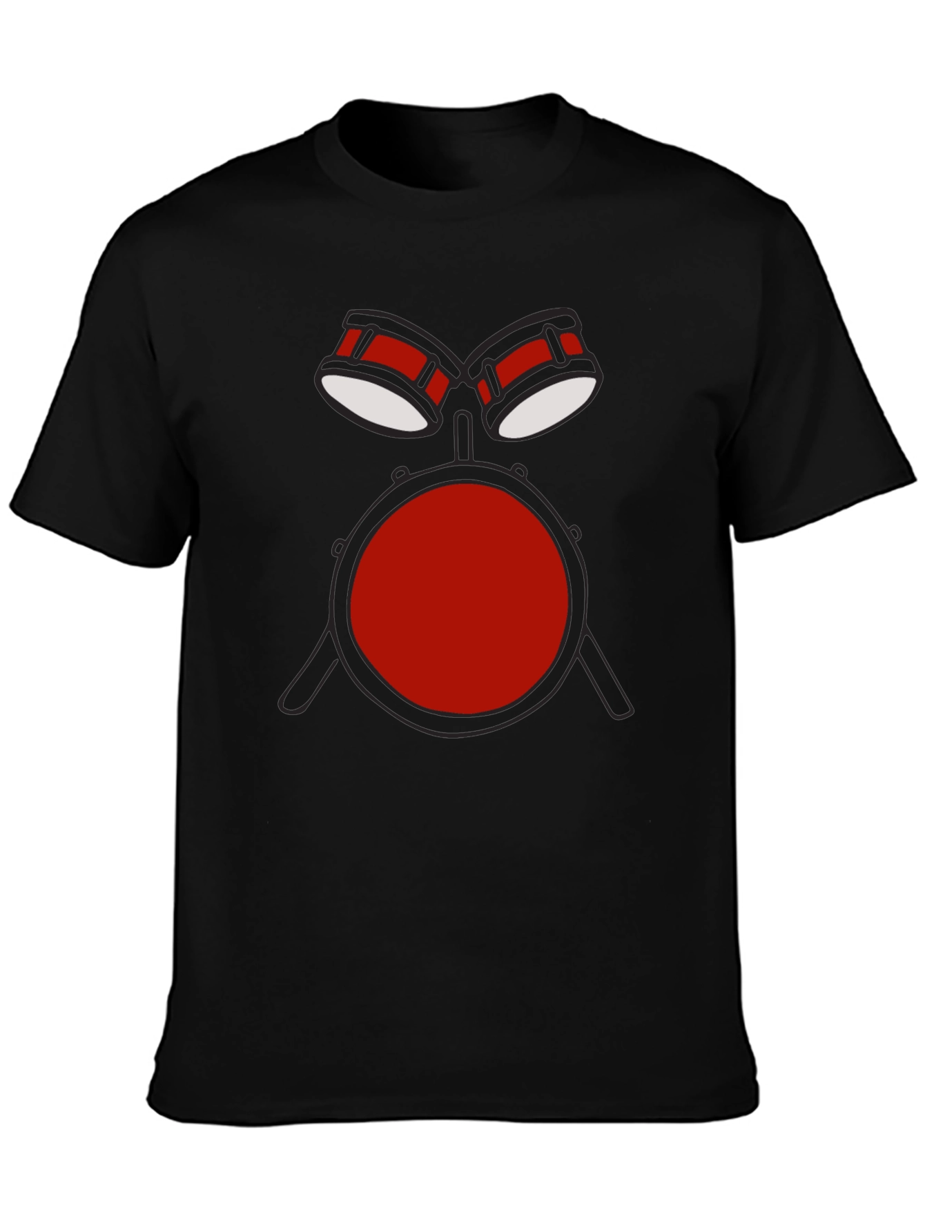 Drum Set Graphic T-Shirt - Music Lover Tee