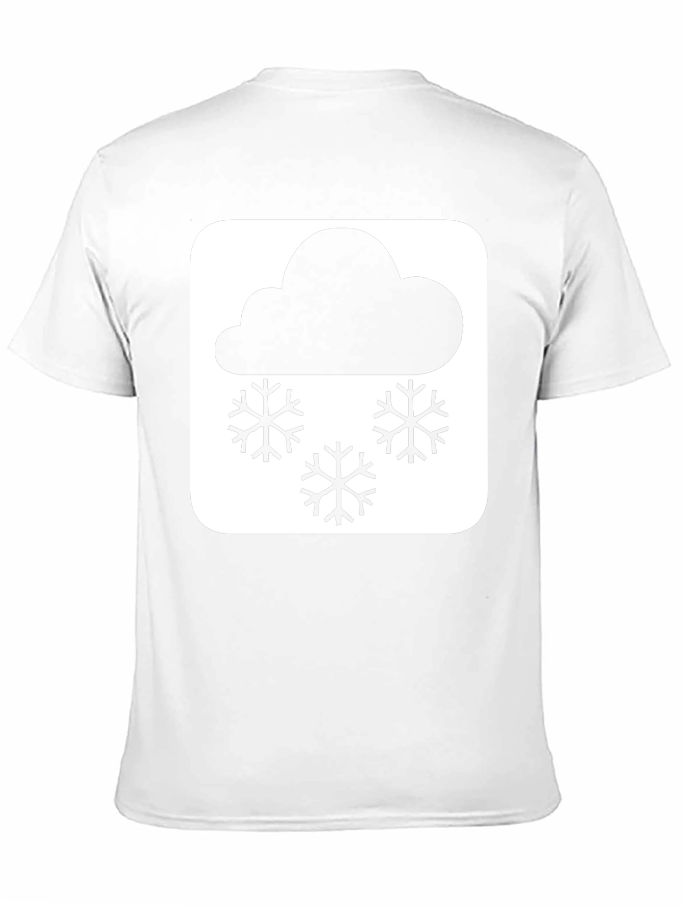 Snowy Weather T-Shirt - Black Cotton Tee