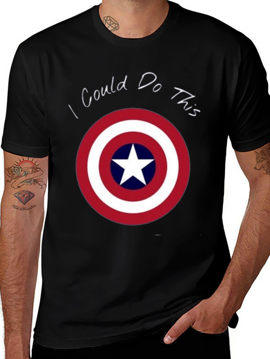 Captain America Shield T-Shirt - I Could Do This