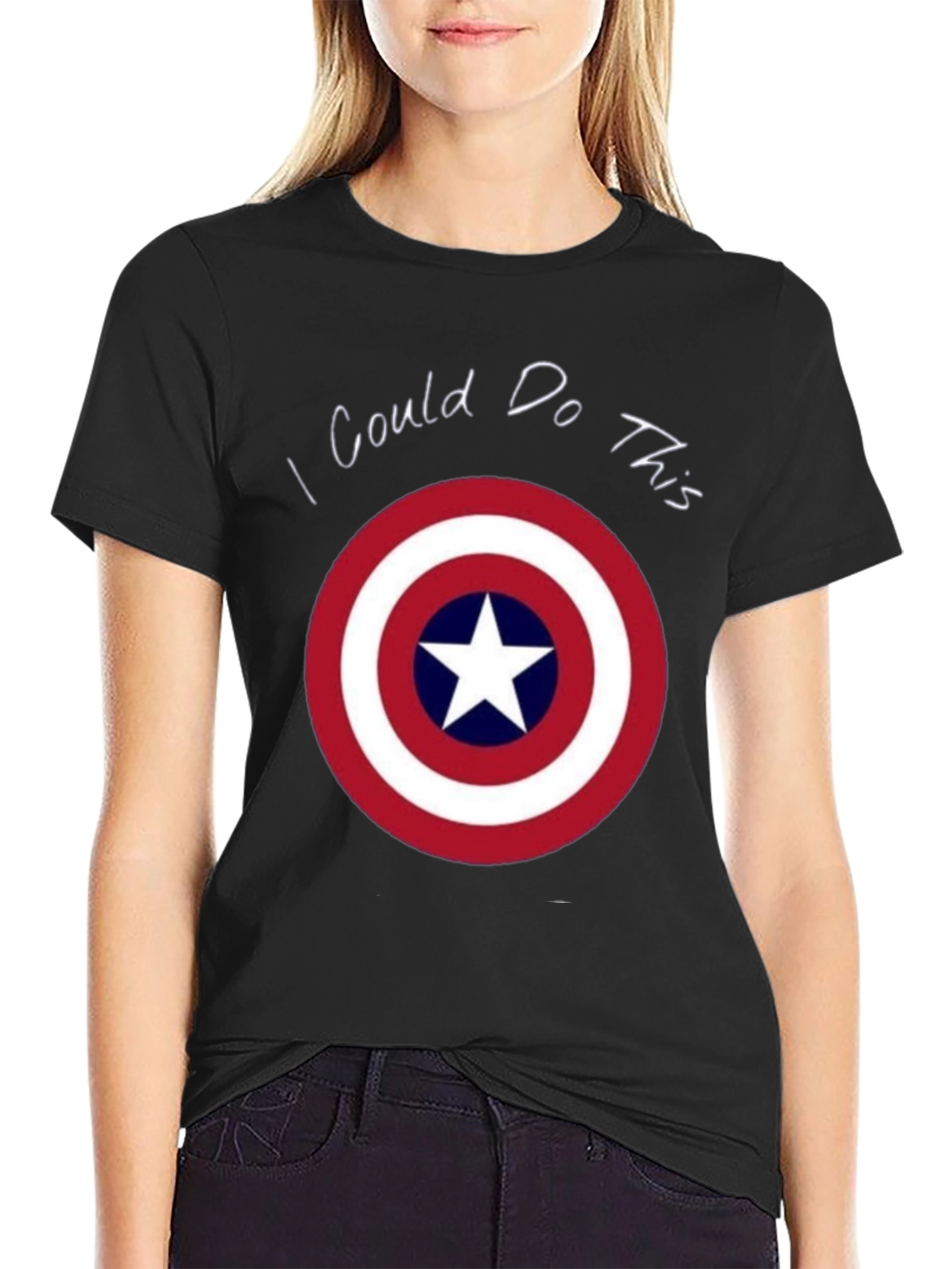 Captain America Shield T-Shirt - I Could Do This