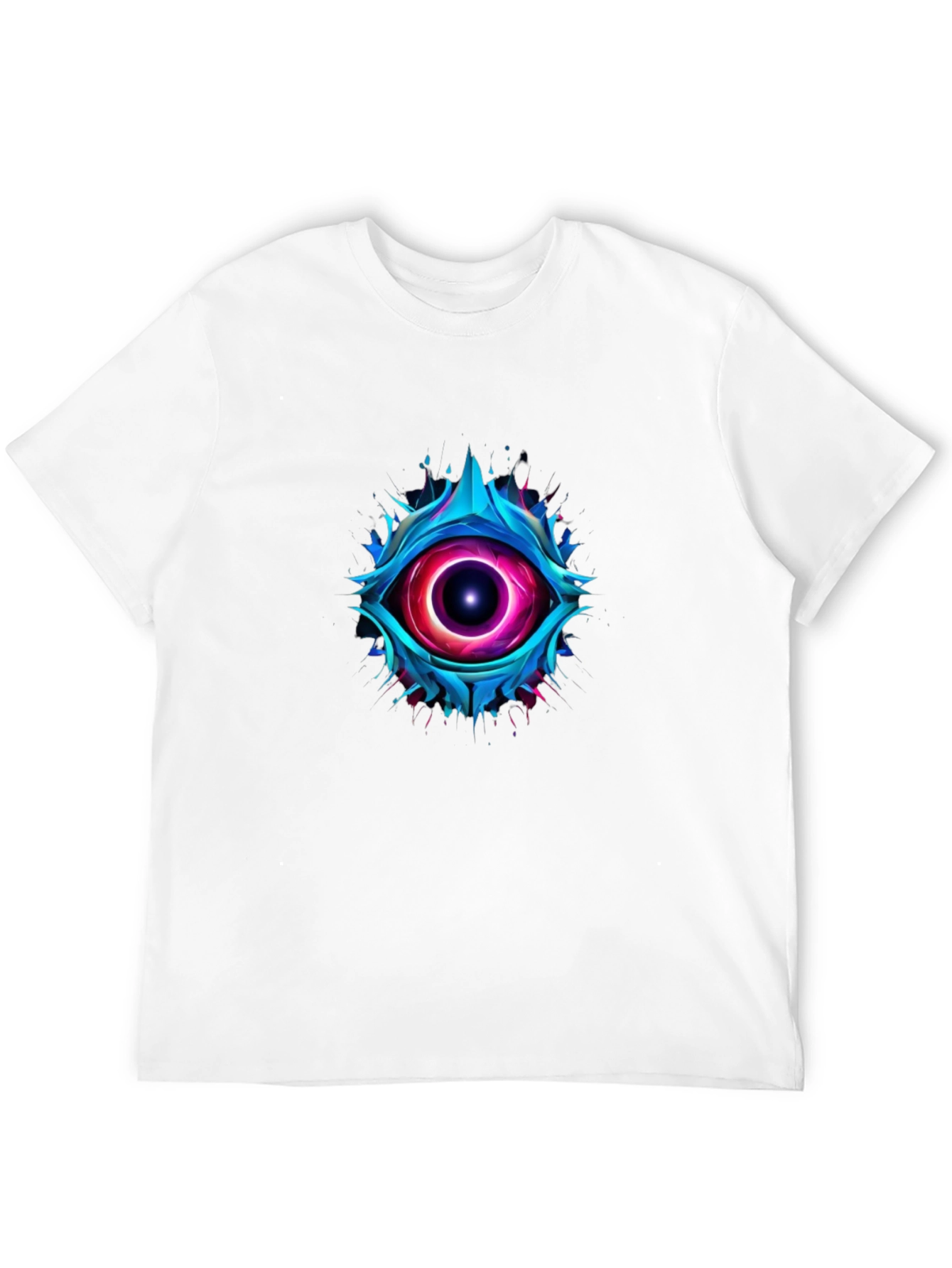 Abstract Eye Graphic T-Shirt - Mens Black Tee