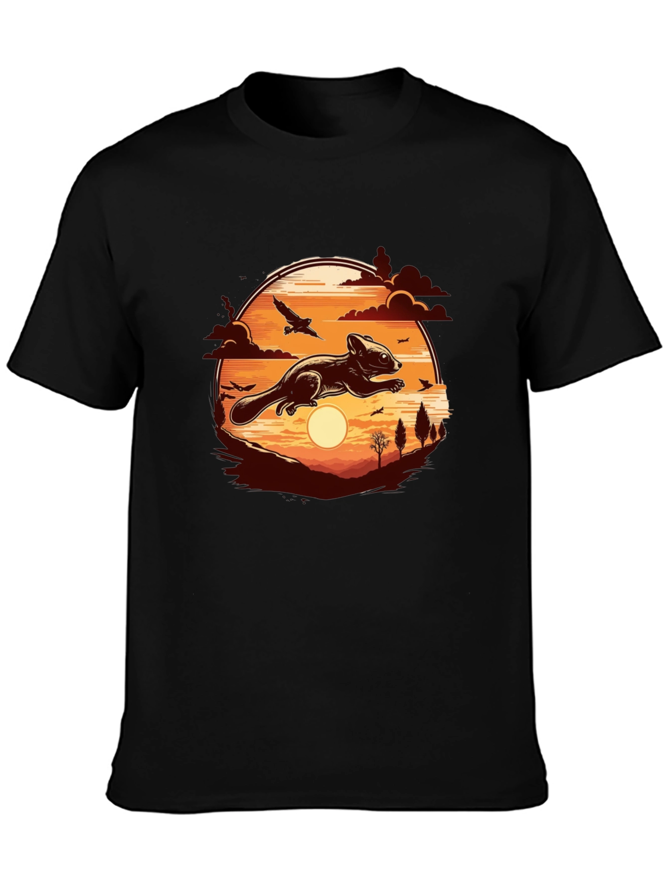 Flying Squirrel Sunset T-Shirt