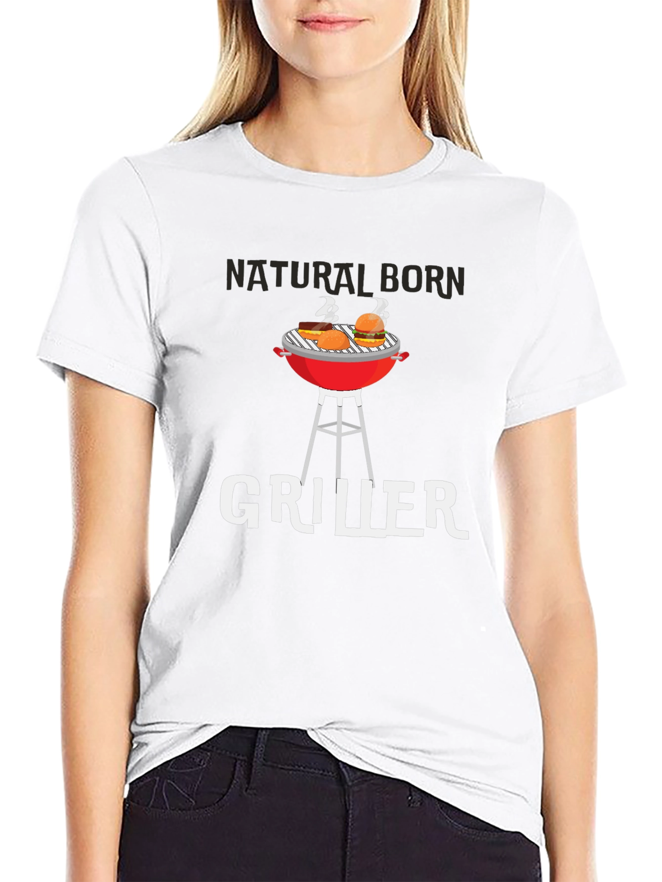 Natural Born Griller Black T-Shirt