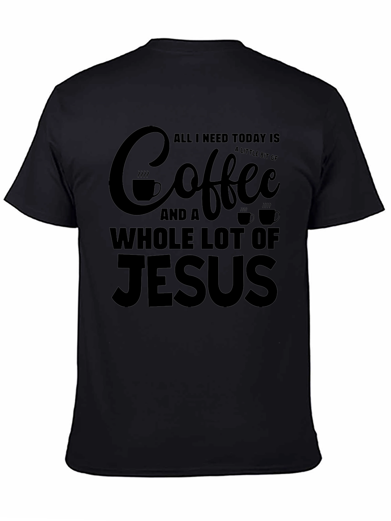 Coffee & Jesus Graphic Tee - Christian T-Shirt