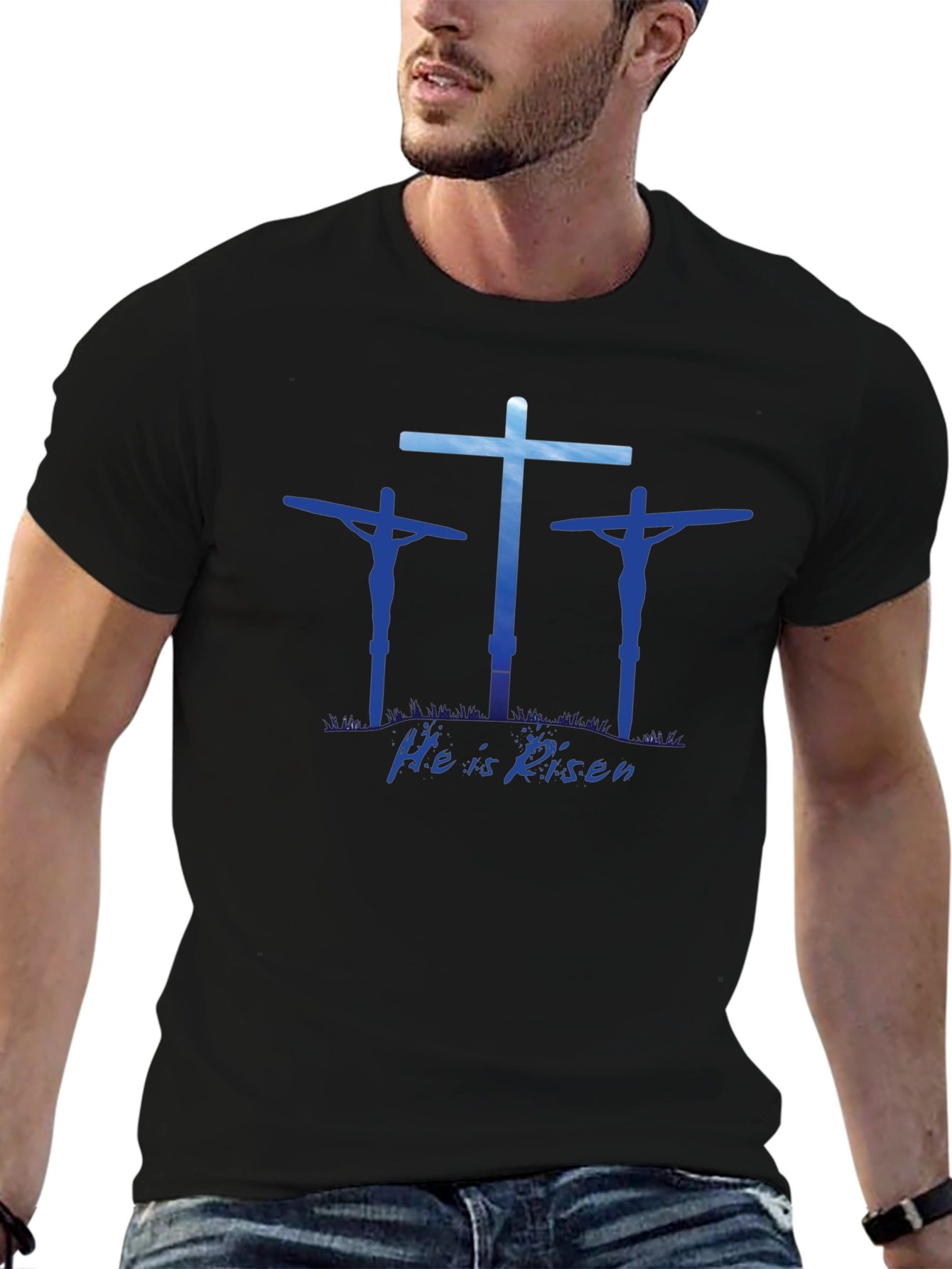 He is Risen Graphic Tee - Christian Easter Shirt