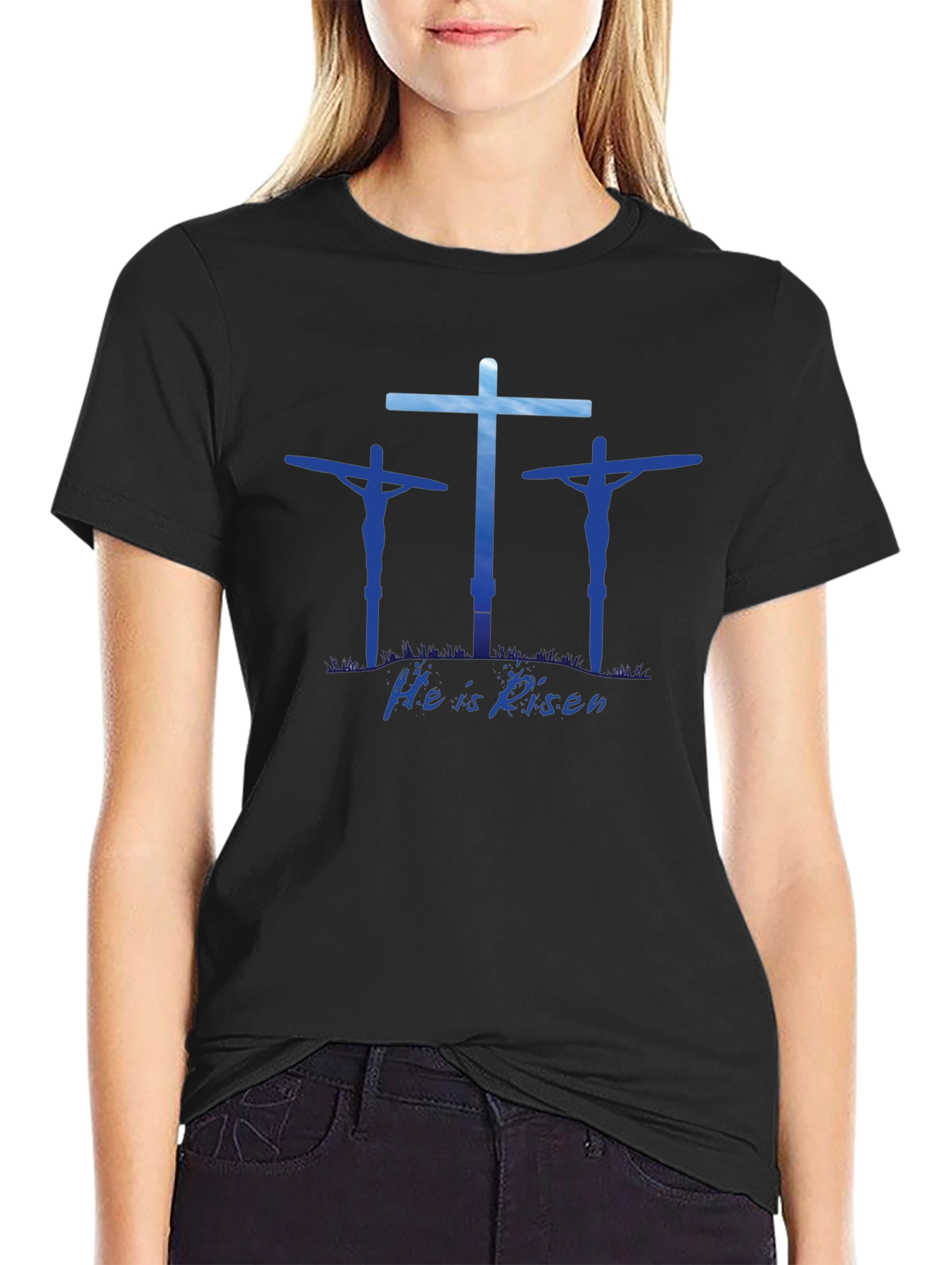 He is Risen Graphic Tee - Christian Easter Shirt