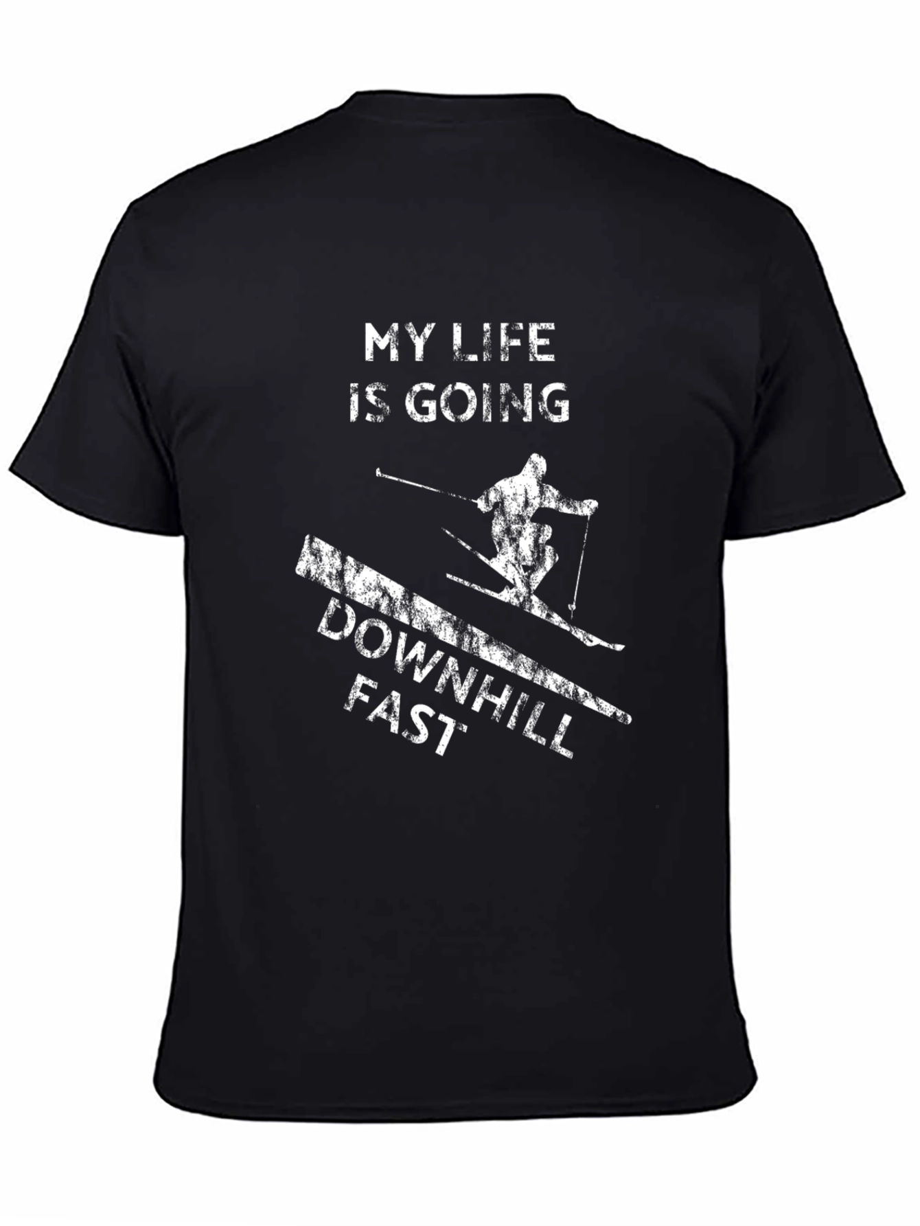 My Life Is Going Downhill Fast Skiing T-Shirt