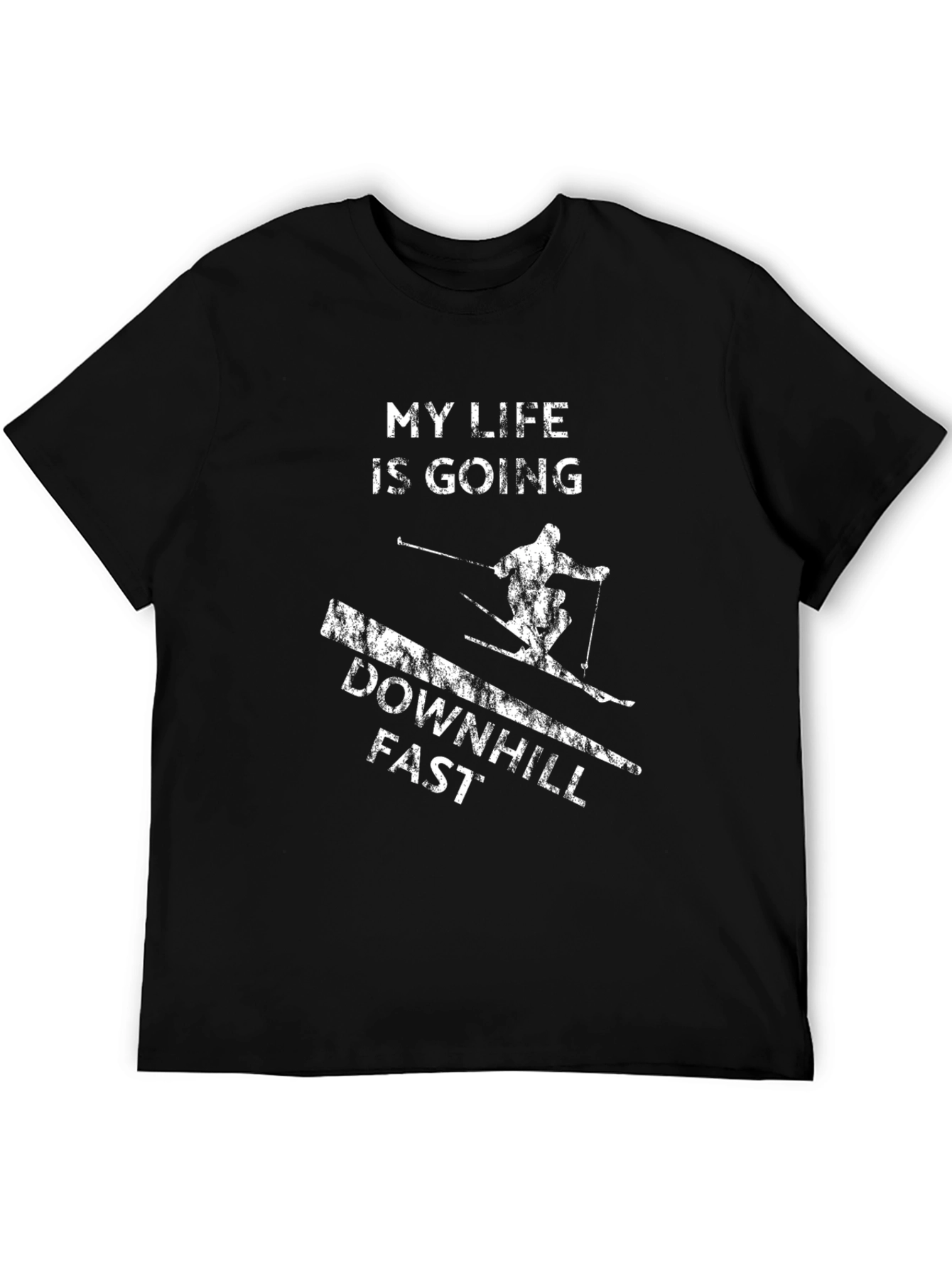 My Life Is Going Downhill Fast Skiing T-Shirt