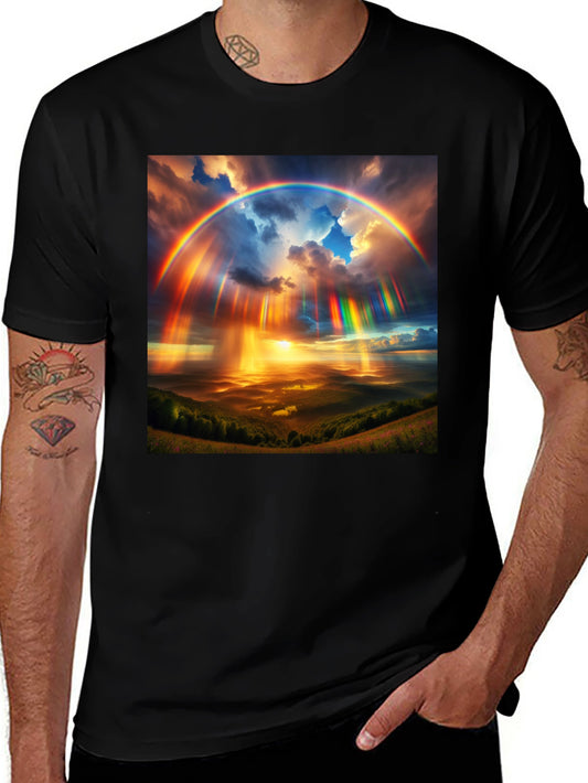 Rainbow Sky T-Shirt - Vivid Colors Unique Design