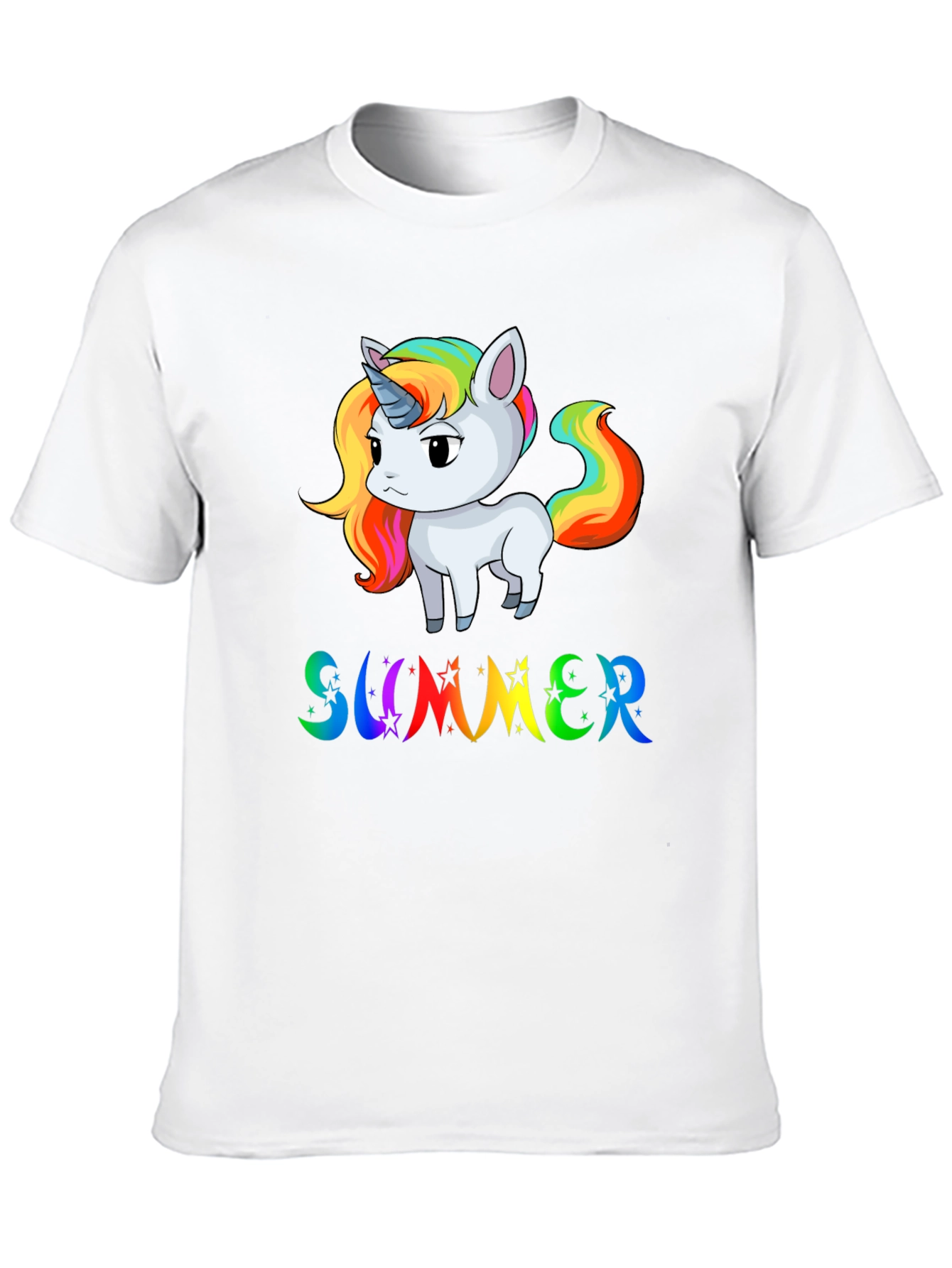 Unicorn Summer Black T-Shirt