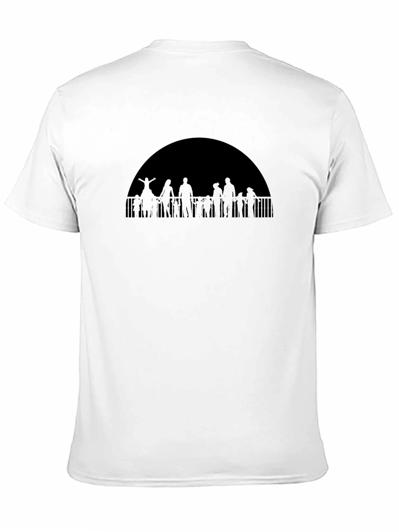 Silhouetted Crowd Graphic Tee