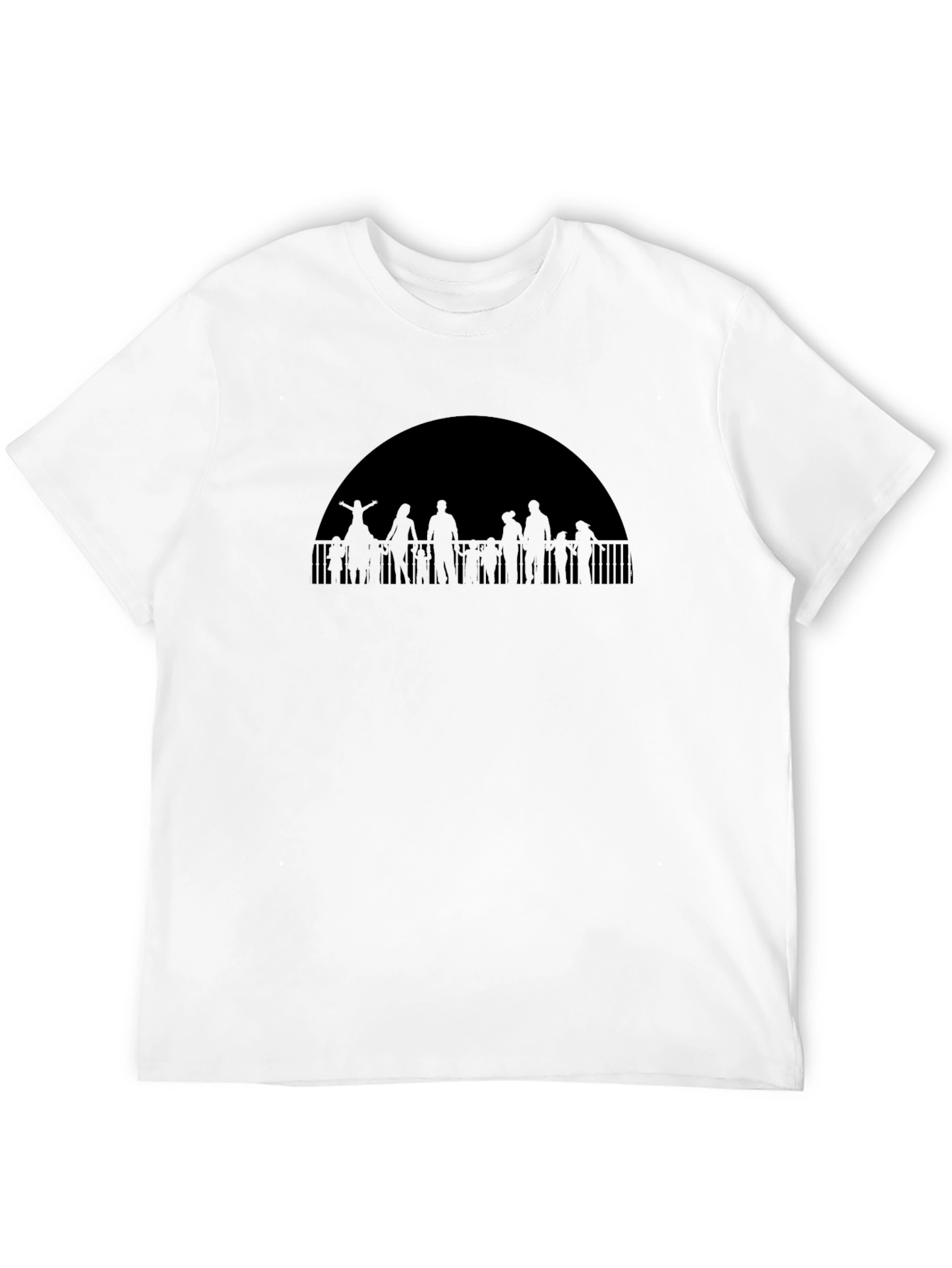 Silhouetted Crowd Graphic Tee