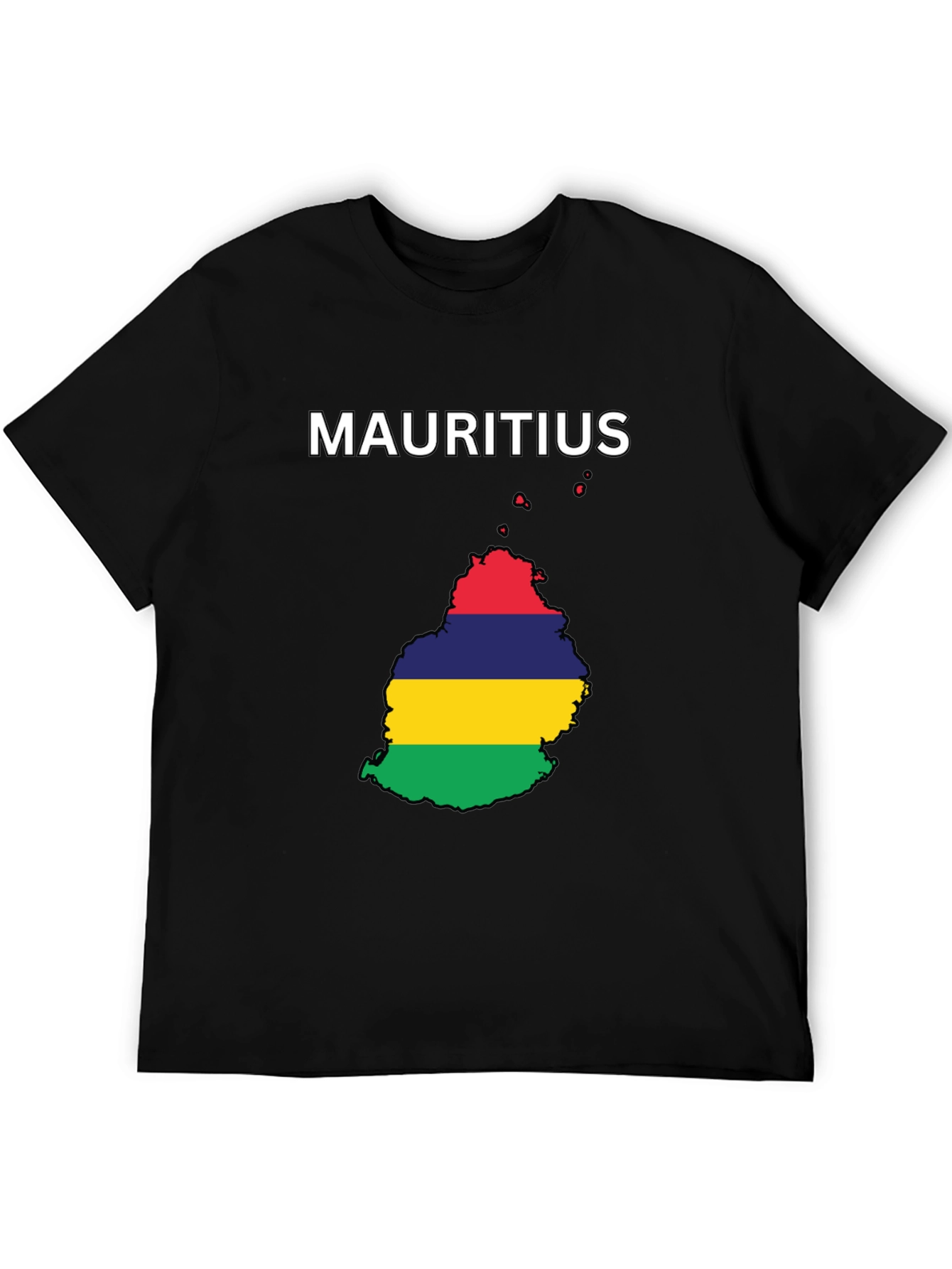 Mauritius Flag Map T-Shirt - Island Pride Tee