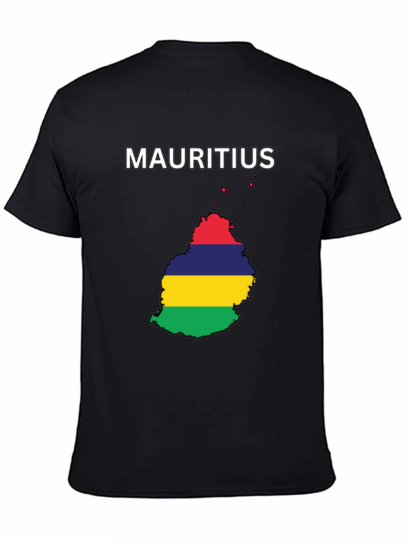 Mauritius Flag Map T-Shirt - Island Pride Tee