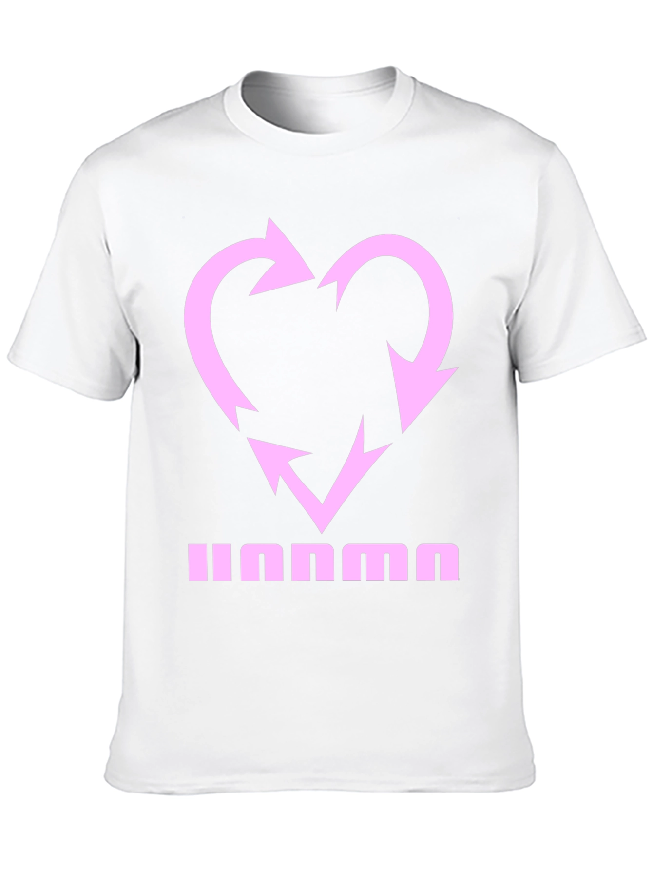 Heart Recycle Graphic Tee - Black Casual Shirt