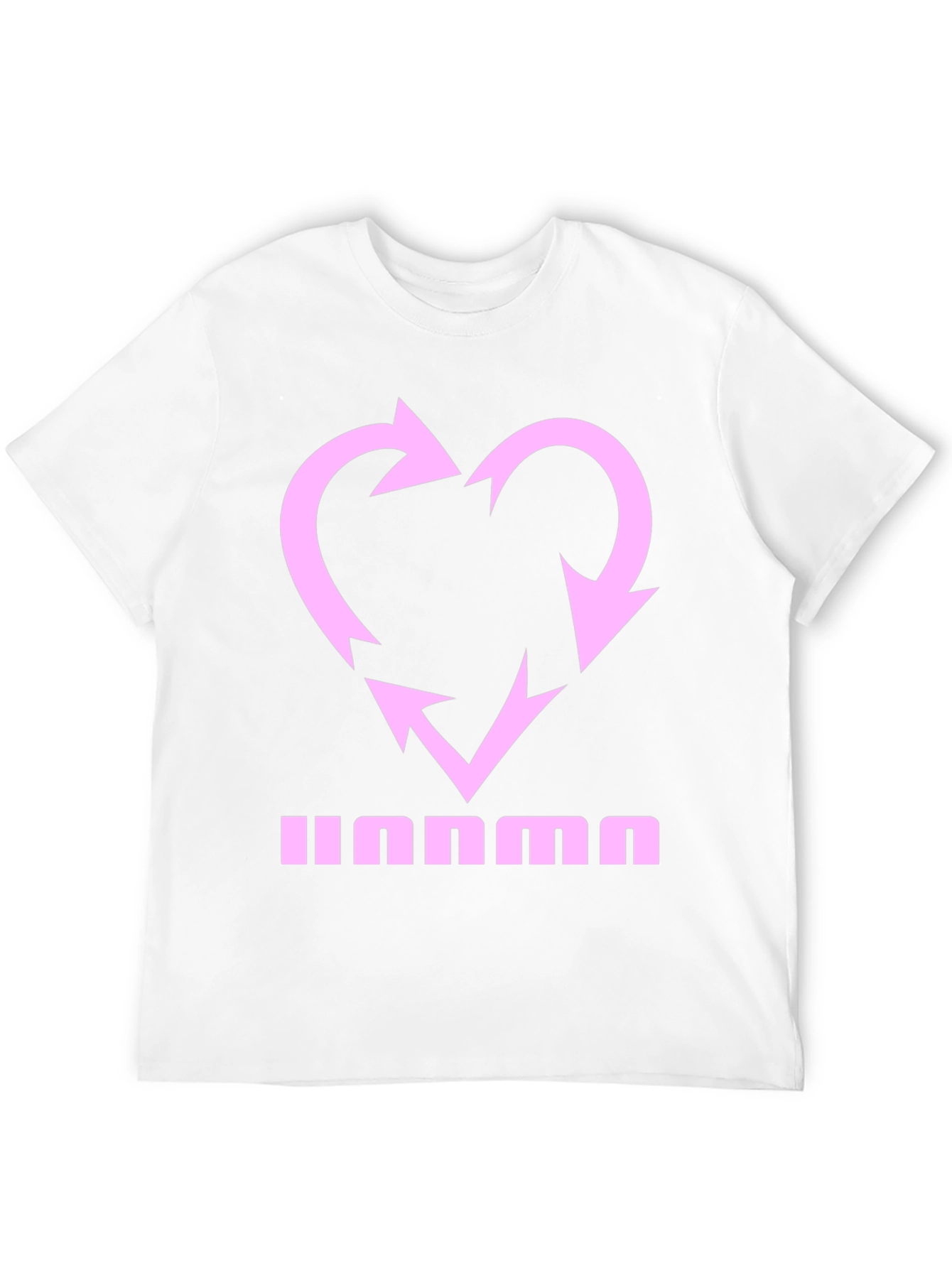 Heart Recycle Graphic Tee - Black Casual Shirt