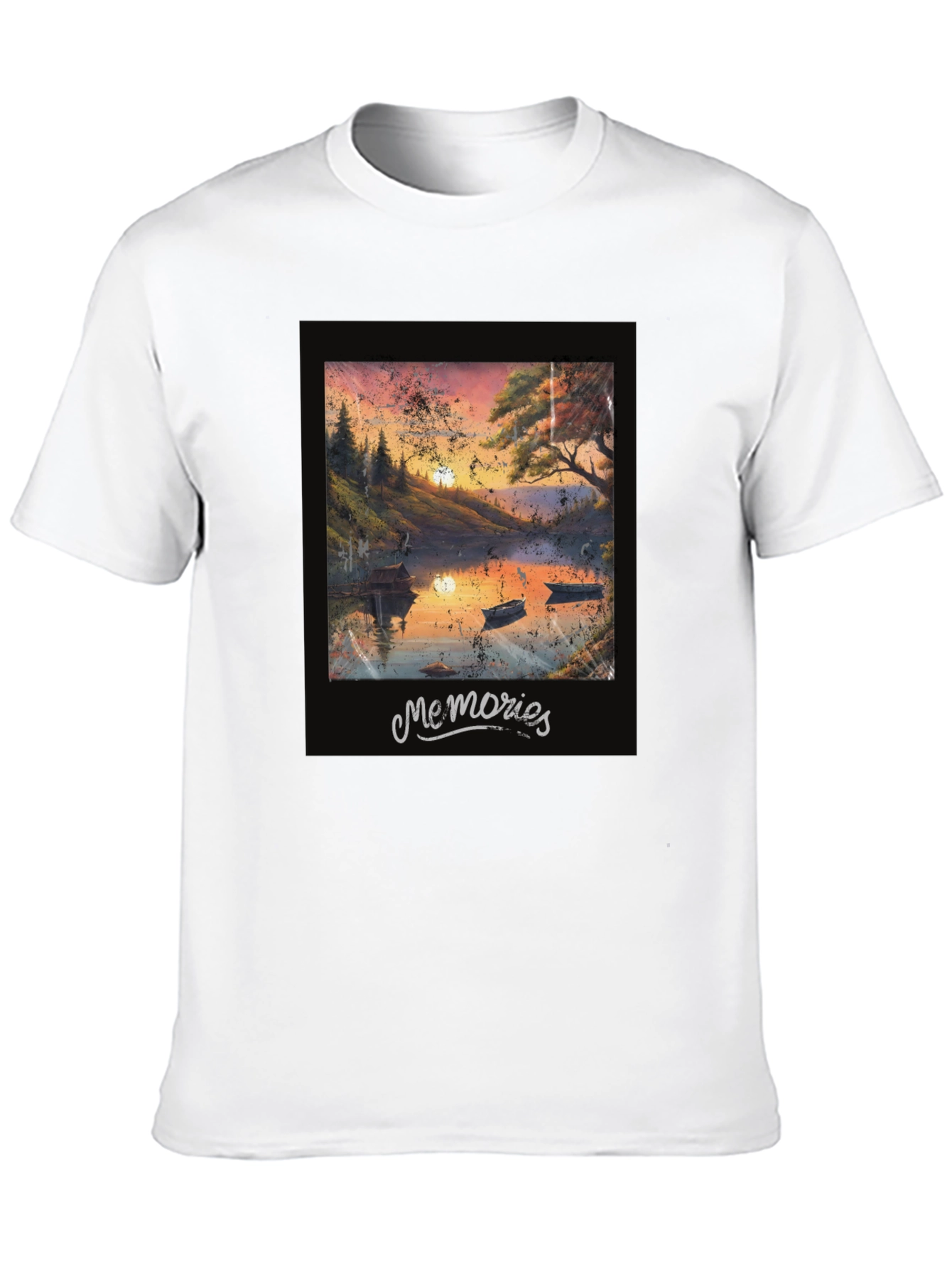 Memories Lake Sunset Graphic Tee