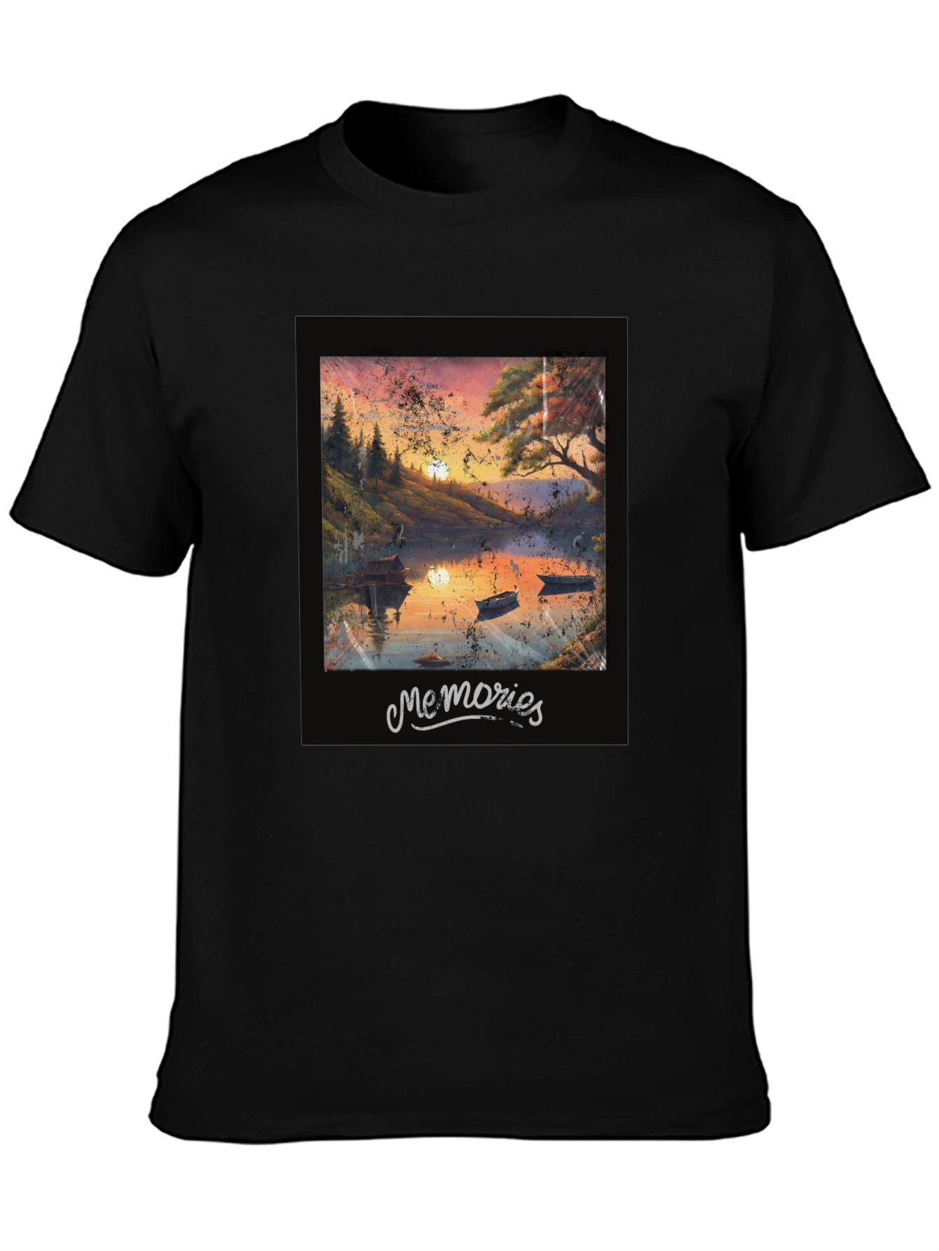 Memories Lake Sunset Graphic Tee