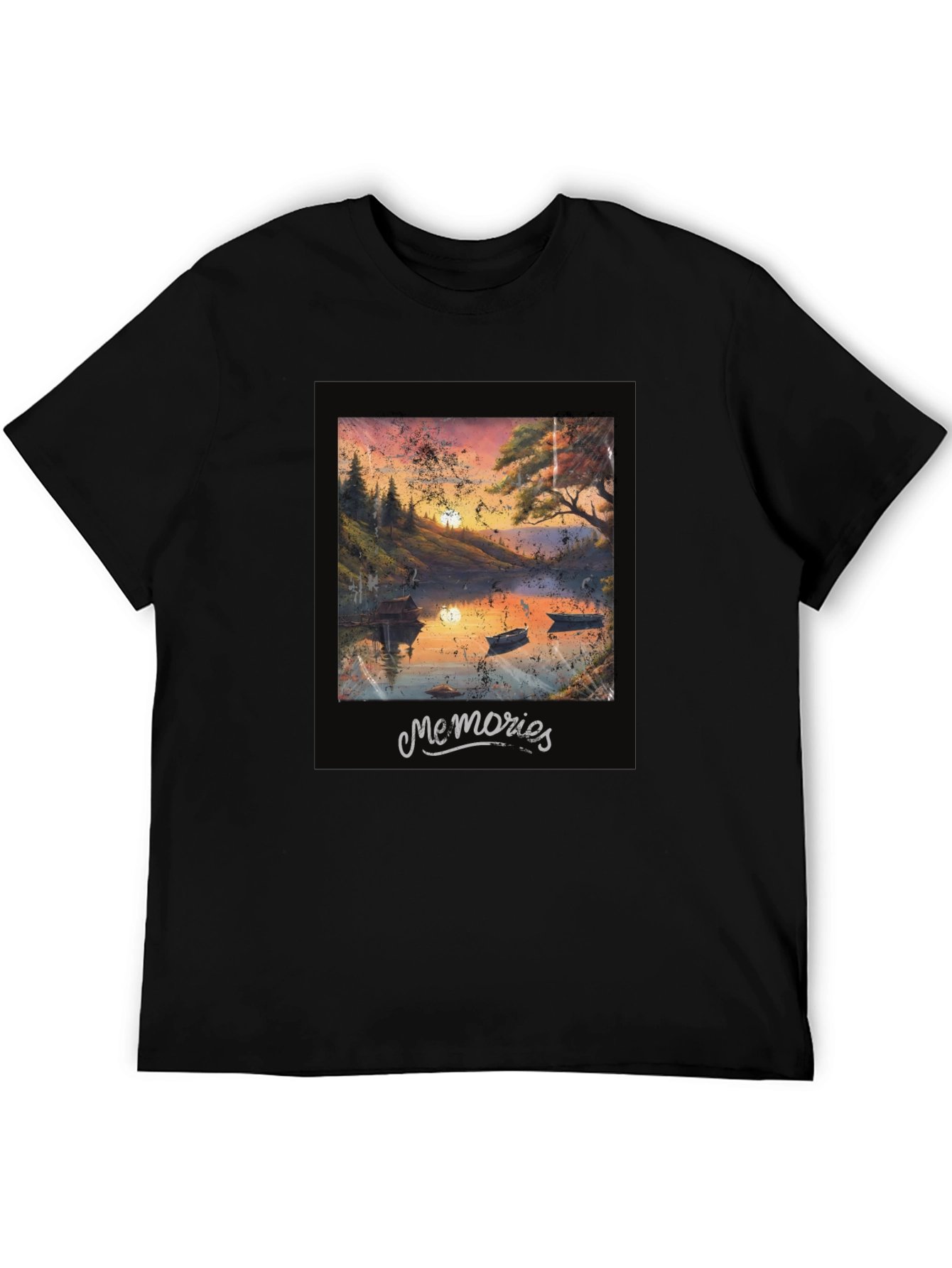 Memories Lake Sunset Graphic Tee