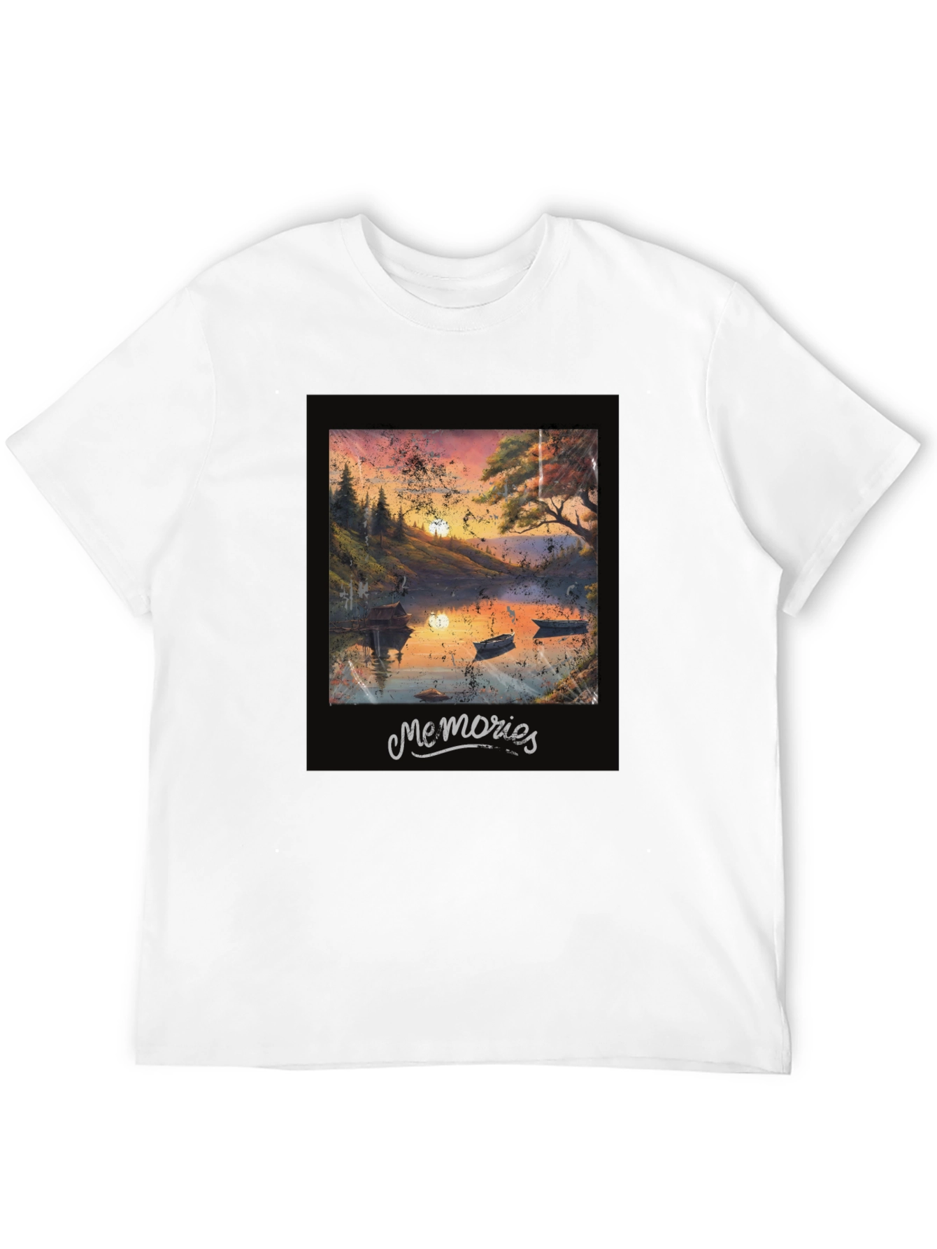 Memories Lake Sunset Graphic Tee