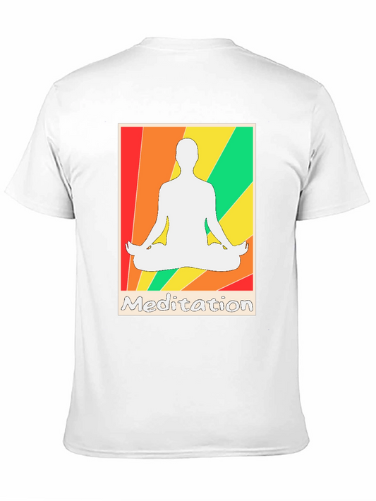 Meditation Graphic Tee - Zen Style T-Shirt