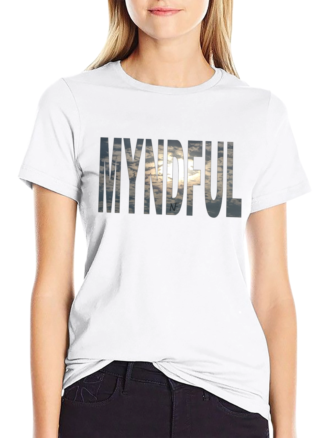 Mindful Graphic Tee - Cloudscape Design