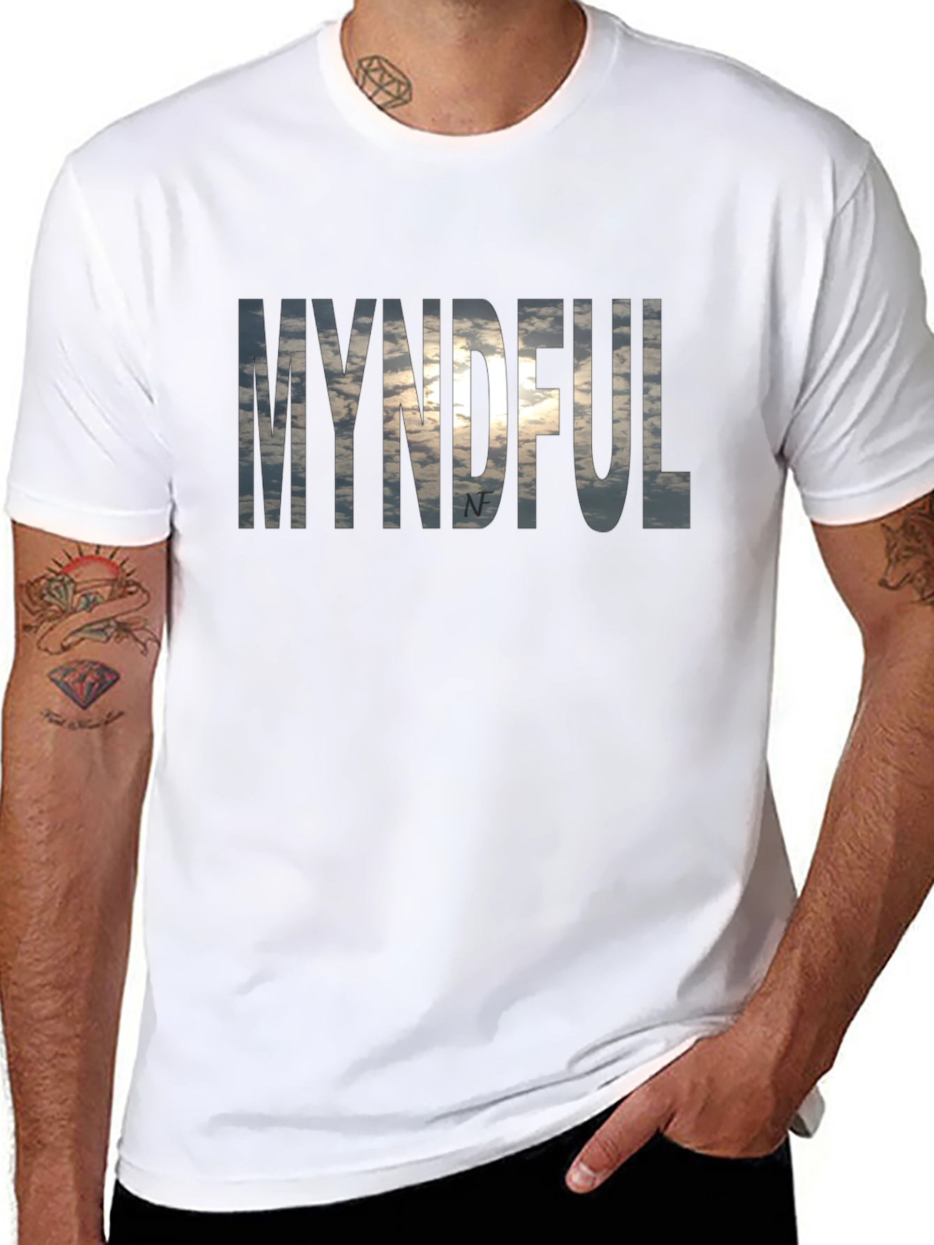 Mindful Graphic Tee - Cloudscape Design
