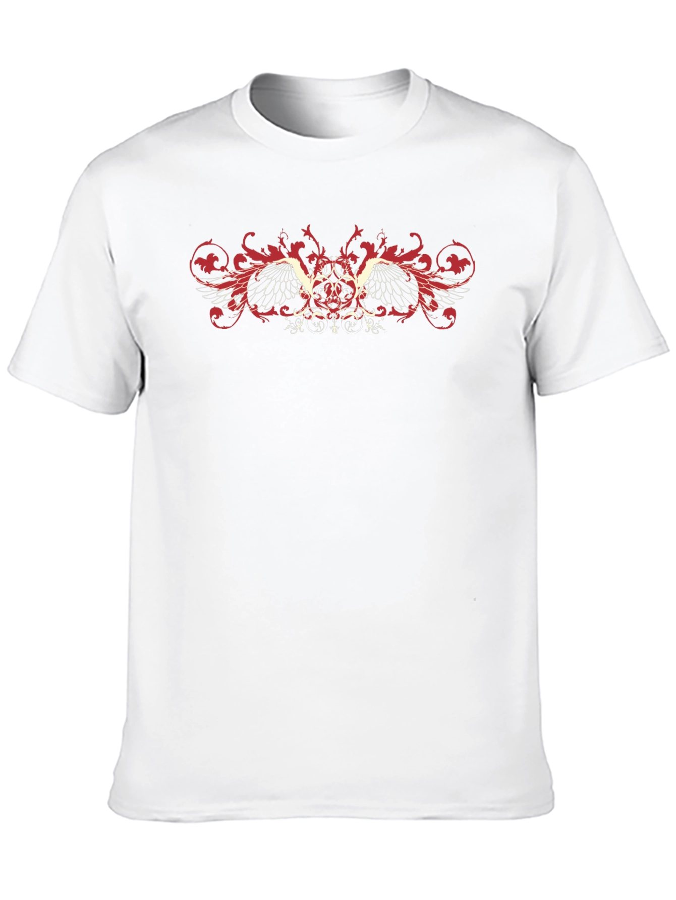 Winged Crest Graphic Black T-Shirt