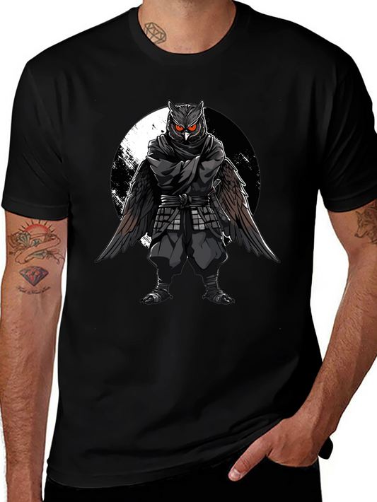 Ninja Owl T-Shirt - Martial Arts Bird Tee