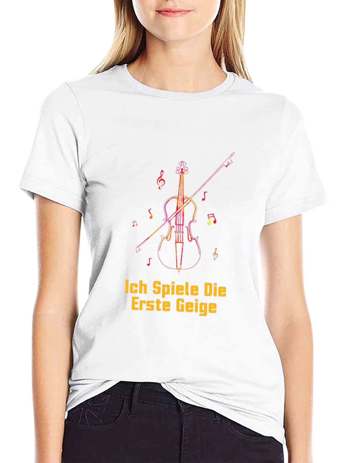 Violin Graphic T-Shirt - Ich Spiele Die Erste Geige