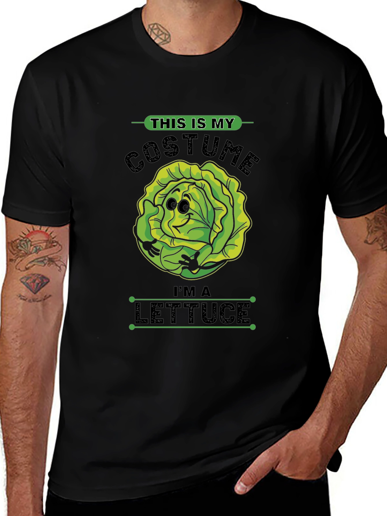 Lettuce Costume T-Shirt - Halloween Funny Tee