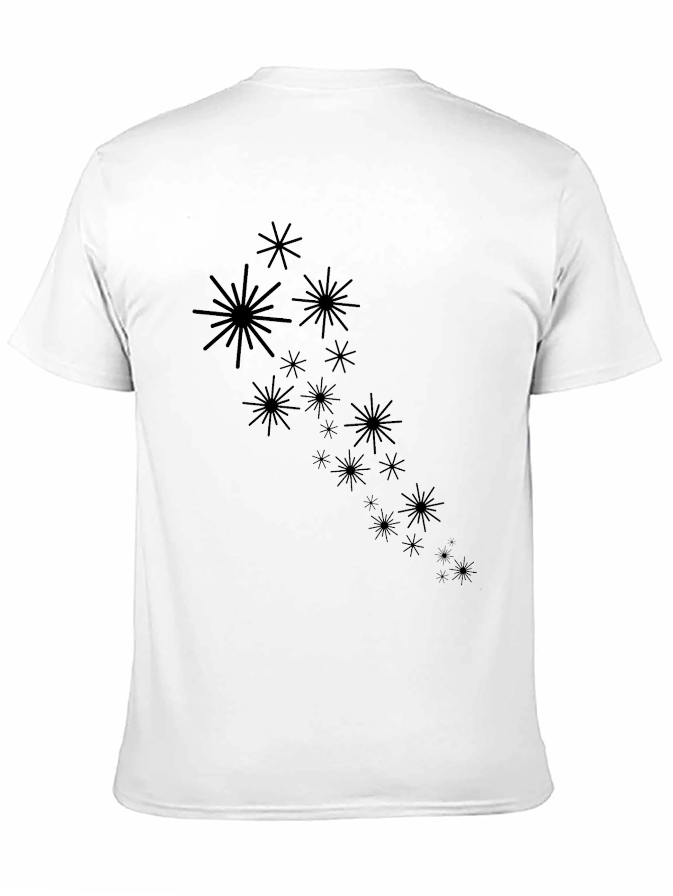 Starburst Graphic Black T-Shirt - Modern Casual Wear